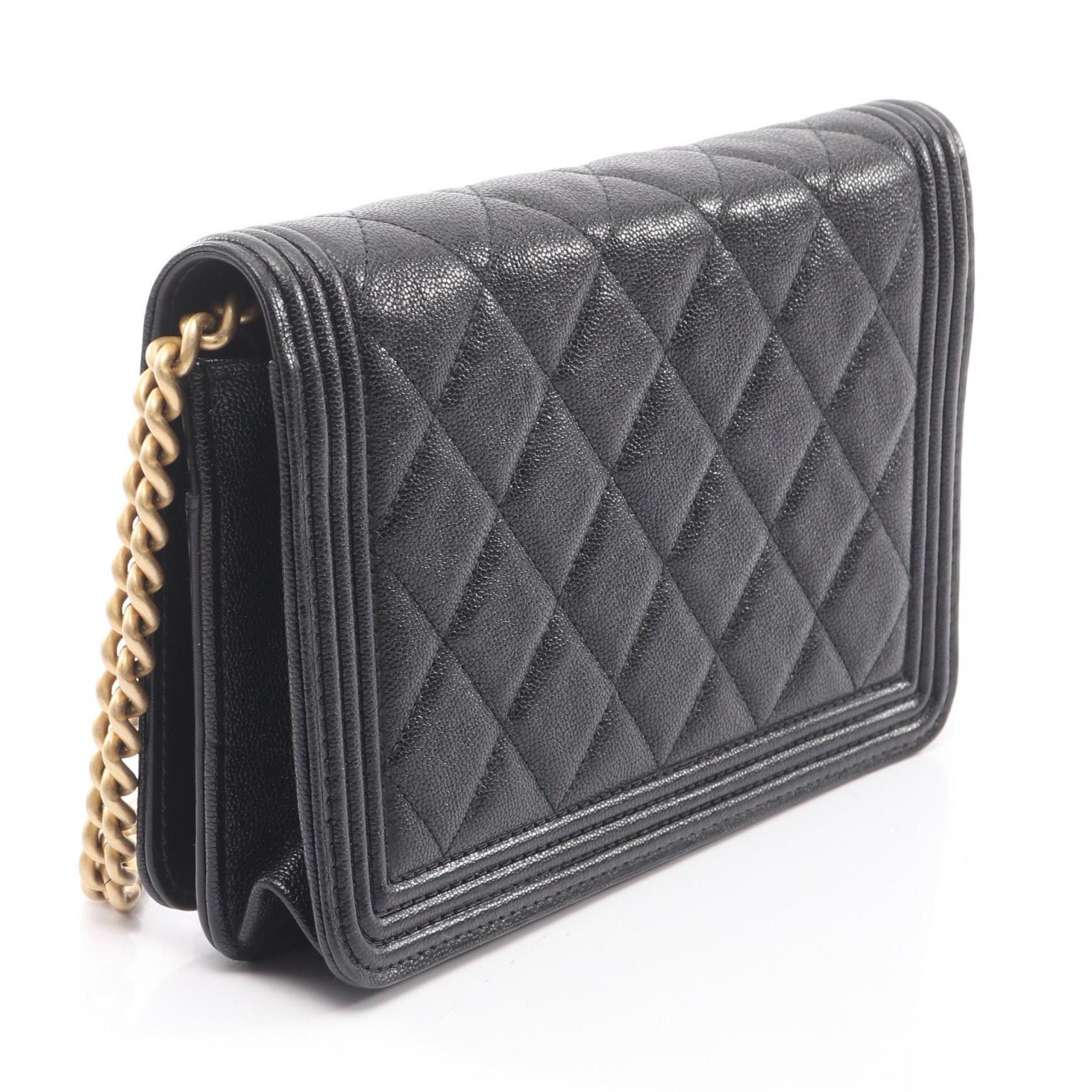 Chanel Chanel CHANEL Boy Chanel Caviar Skin Shoulder Bag Leather Shoulder Bag DUTY FREE for USA Size ONE SIZE - 2 Thumbnail