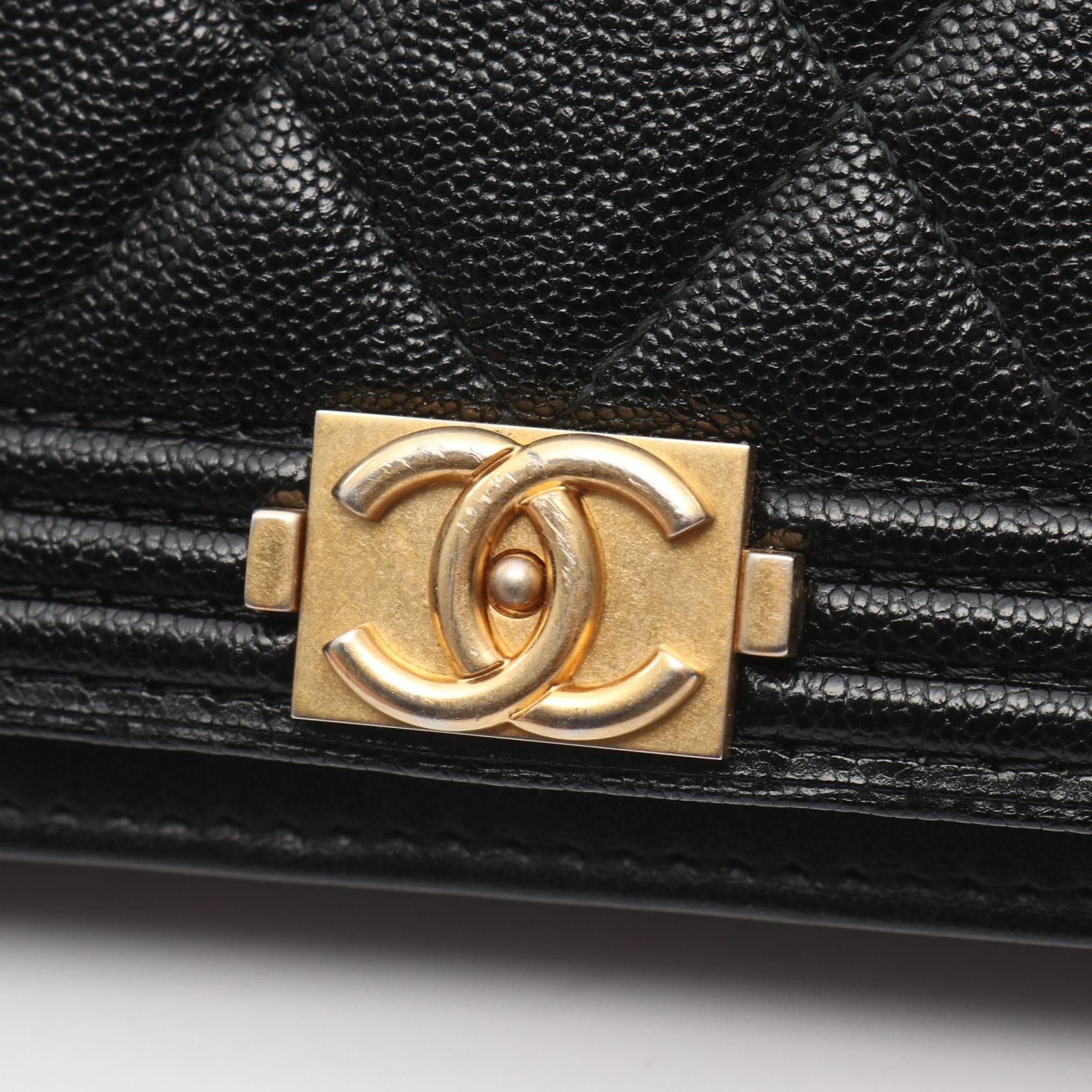 Chanel Chanel CHANEL Boy Chanel Caviar Skin Shoulder Bag Leather Shoulder Bag DUTY FREE for USA Size ONE SIZE - 8 Thumbnail