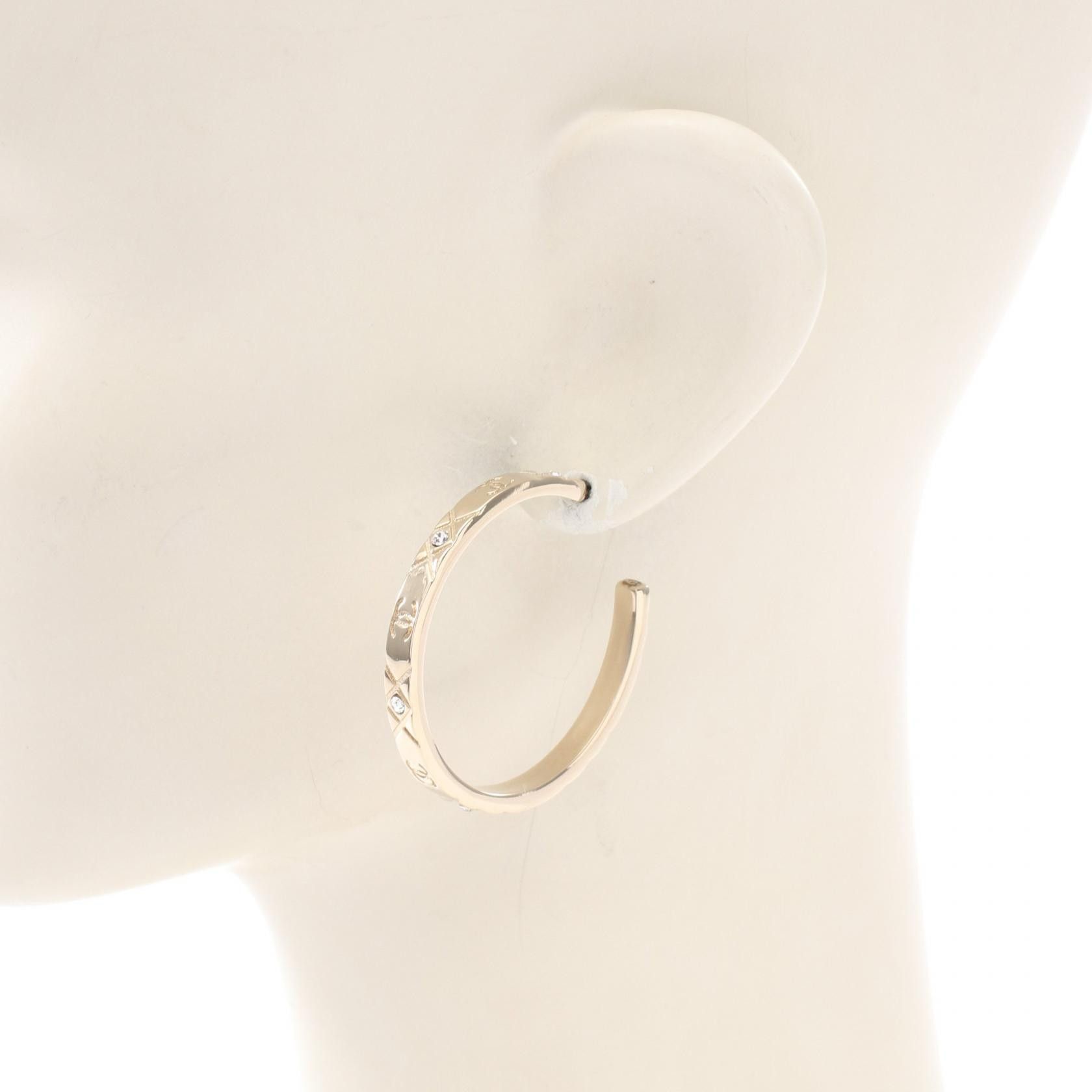 Chanel Chanel Chanel Coco Mark Hoop Earrings Metal Earrings DUTY FREE for USA Size ONE SIZE - 5 Thumbnail