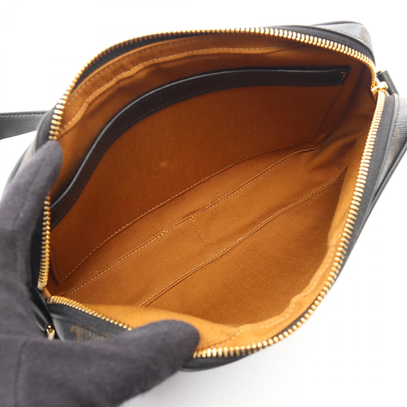 Celine Celine CELINE Triomphe PVC Coated Canvas Leather Messenger Bag Plastic / Synthetic Shoulder Bag 194502CIM DUTY FREE for USA Size ONE SIZE - 3 Thumbnail