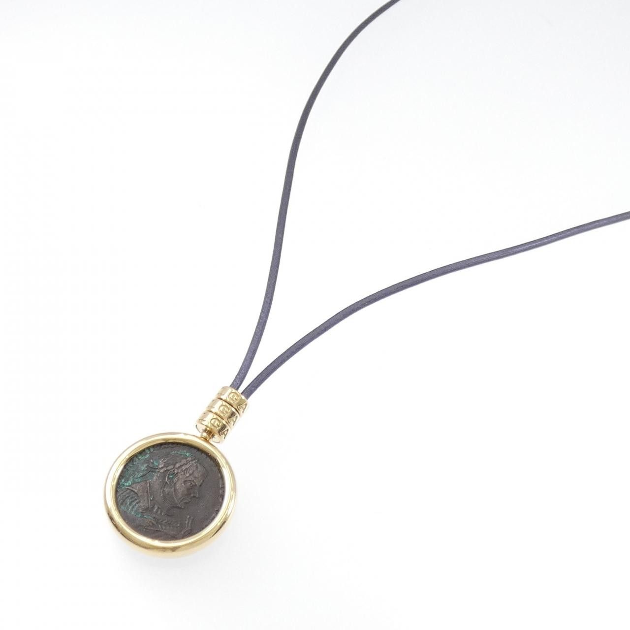Bvlgari Bvlgari Bvlgari Monete 750 Yellow Gold Bronze Necklace Precious Metal Necklace DUTY FREE for USA Size ONE SIZE - 2 Thumbnail