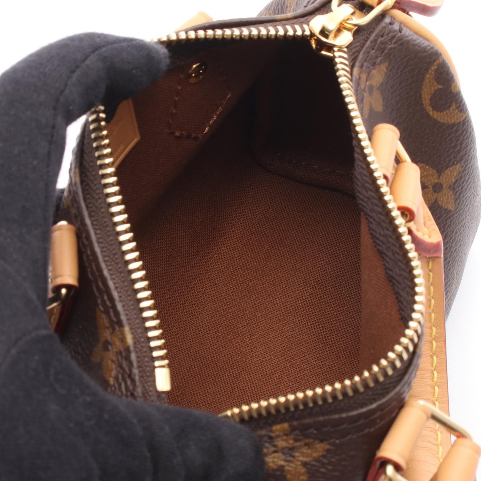 Louis Vuitton Louis Vuitton Louis Vuitton Nano Speedy Monogram Coated Canvas Handbag Textile Handbag M81085 DUTY FREE for USA Size ONE SIZE - 3 Thumbnail