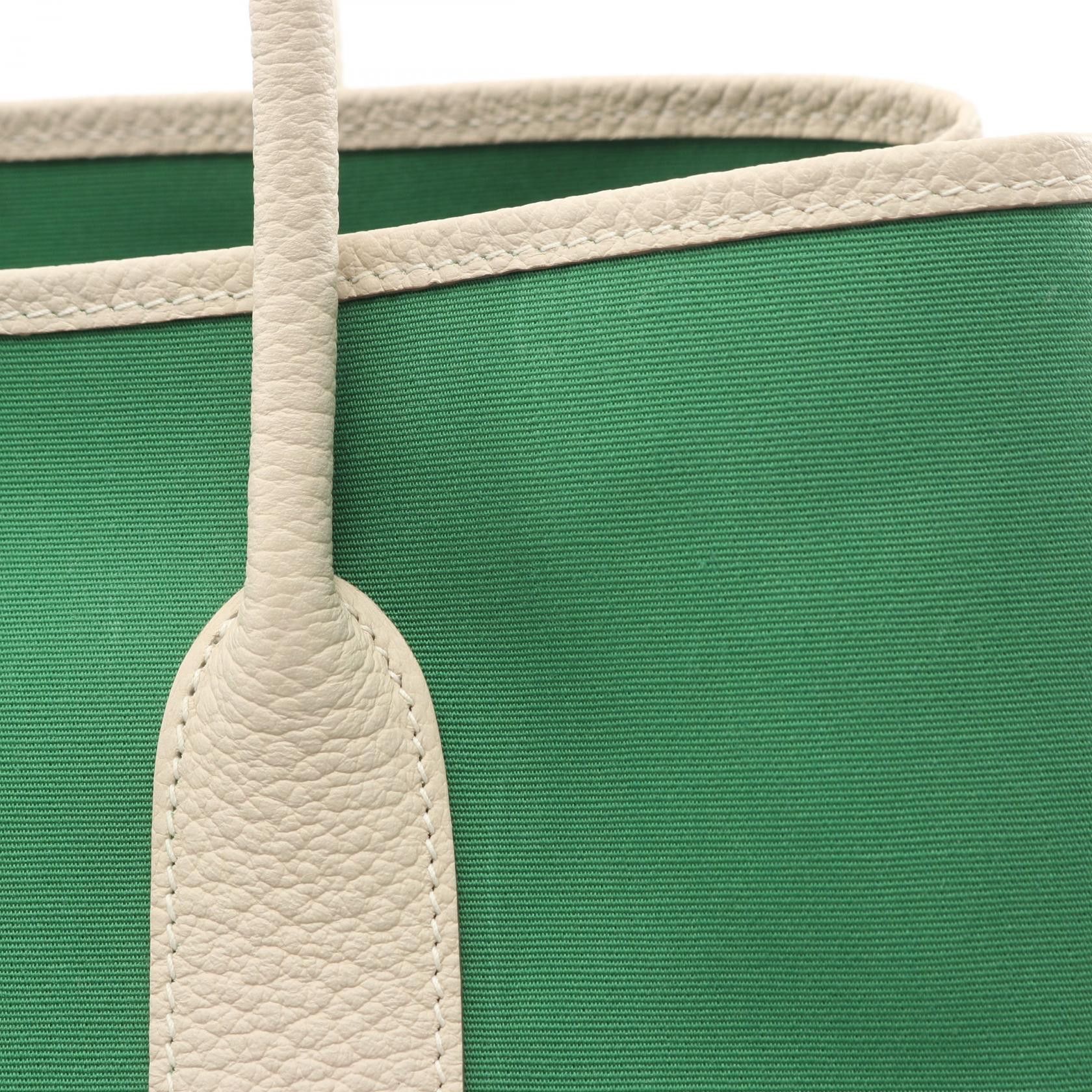 Hermes Hermes Hermes Garden Party PM Canvas Calf Tote Bag Leather Tote Bag Stamp X (2016) DUTY FREE for USA Size ONE SIZE - 6 Thumbnail