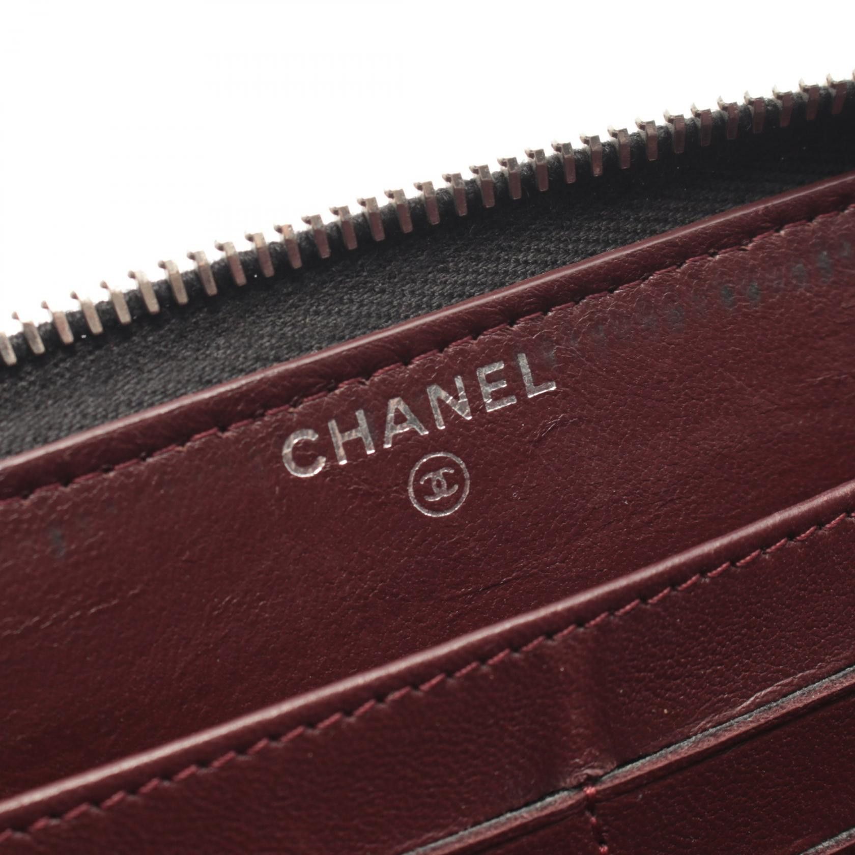 Chanel Chanel CHANEL Matelasse Lambskin Long Zip Wallet Leather Long Wallet A50097 DUTY FREE for USA Size ONE SIZE - 4 Thumbnail