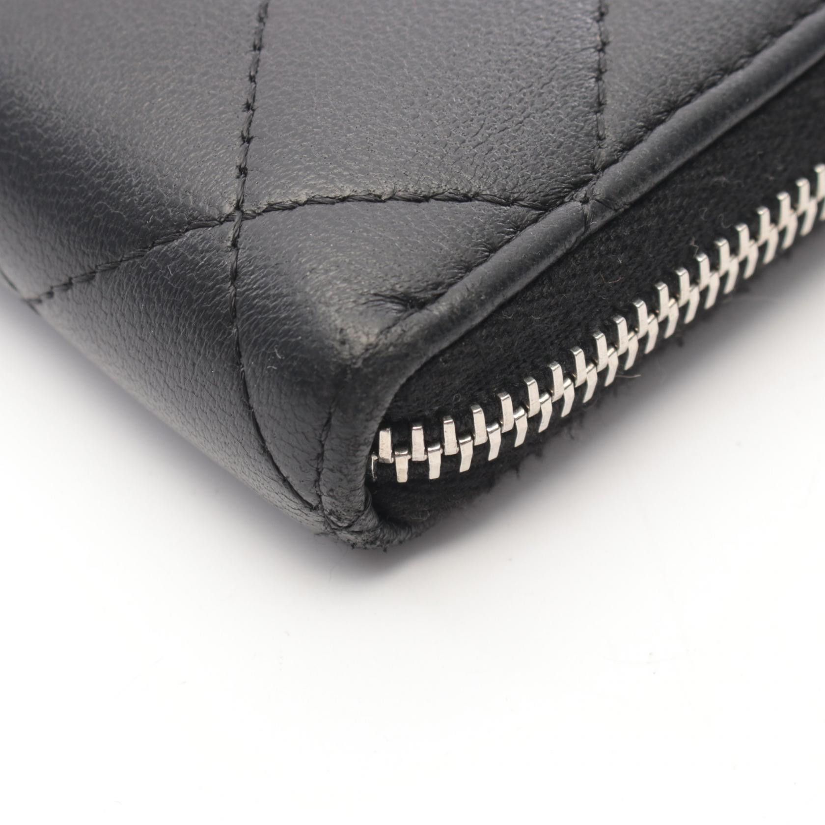 Chanel Chanel CHANEL Matelasse Lambskin Long Zip Wallet Leather Long Wallet A50097 DUTY FREE for USA Size ONE SIZE - 7 Thumbnail