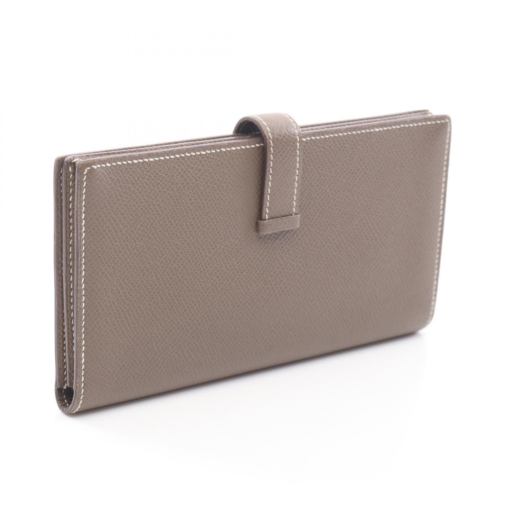 Hermes Hermes Hermes Bearn Soufflet Leather Long Wallet Leather Long Wallet Q DUTY FREE for USA Size ONE SIZE - 2 Thumbnail