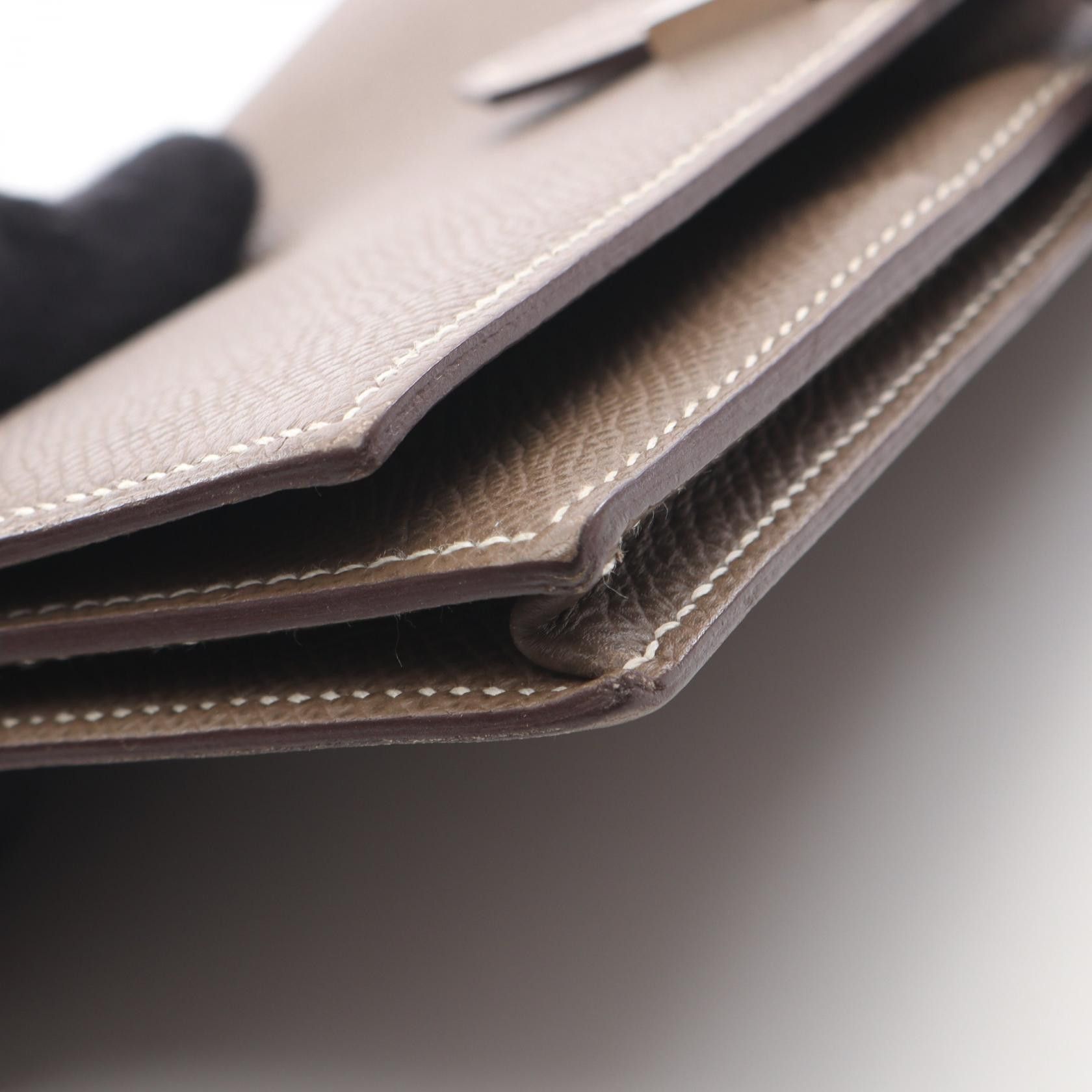 Hermes Hermes Hermes Bearn Soufflet Leather Long Wallet Leather Long Wallet Q DUTY FREE for USA Size ONE SIZE - 9 Thumbnail