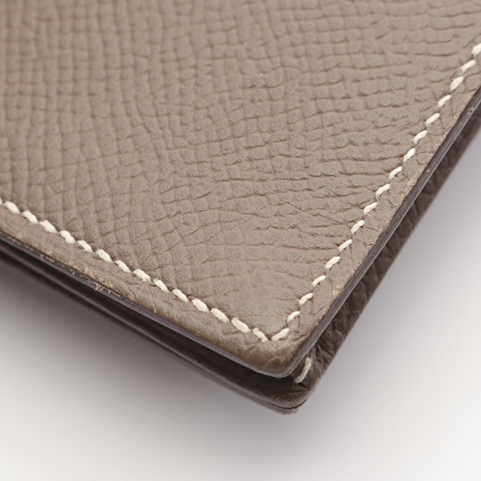 Hermes Hermes Hermes Bearn Soufflet Leather Long Wallet Leather Long Wallet Q DUTY FREE for USA Size ONE SIZE - 7 Thumbnail