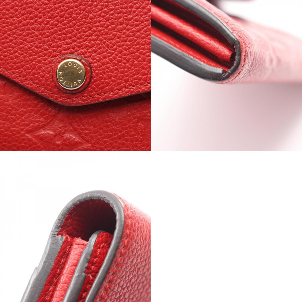 Louis Vuitton Louis Vuitton Louis Vuitton Portefeuille Sarah Monogram Empreinte Wallet Leather Long Wallet M61181 DUTY FREE for USA Size ONE SIZE - 10 Thumbnail