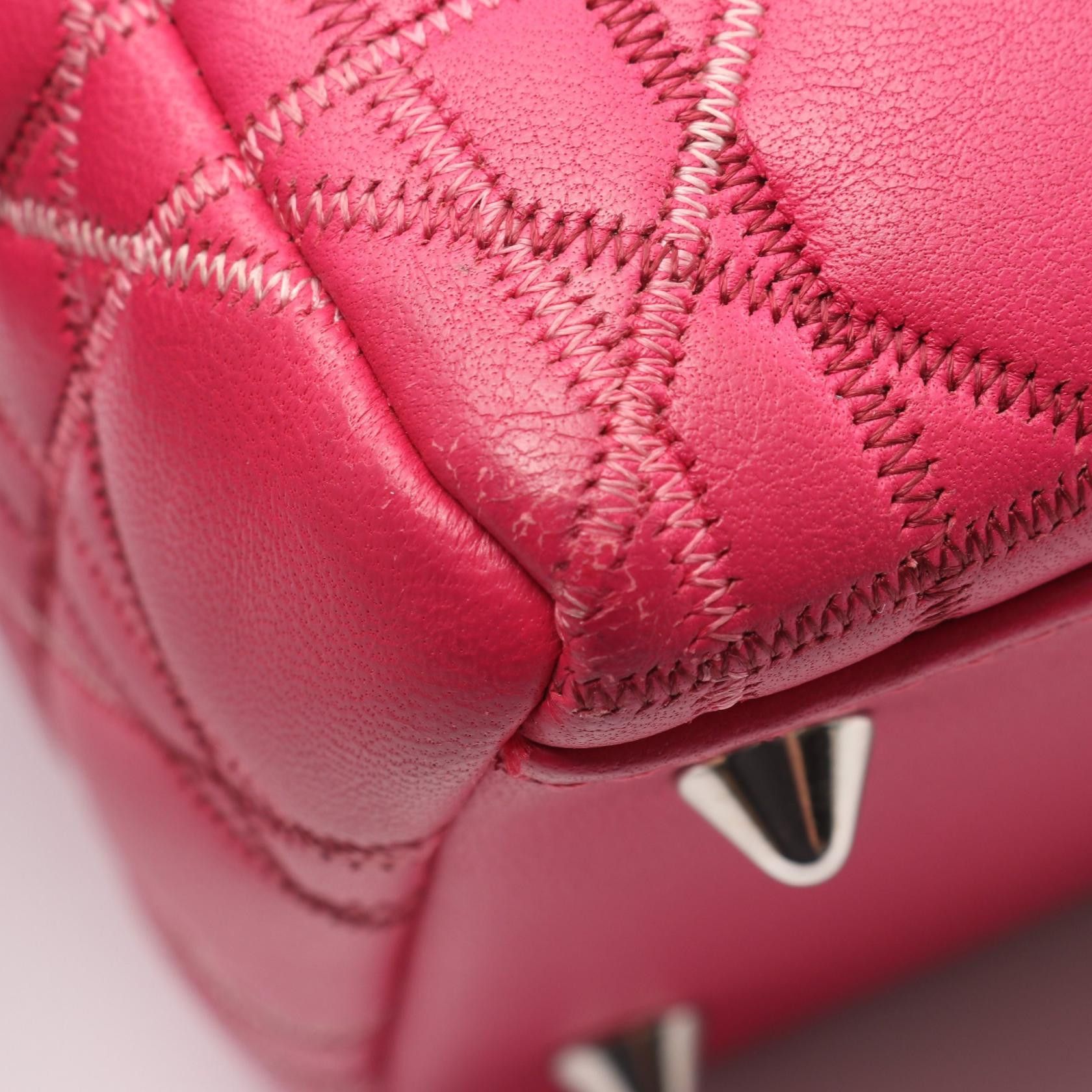 Dior Dior Dior LADY DIOR Leather 2way Handbag Leather Handbag DUTY FREE for USA Size ONE SIZE - 5 Thumbnail