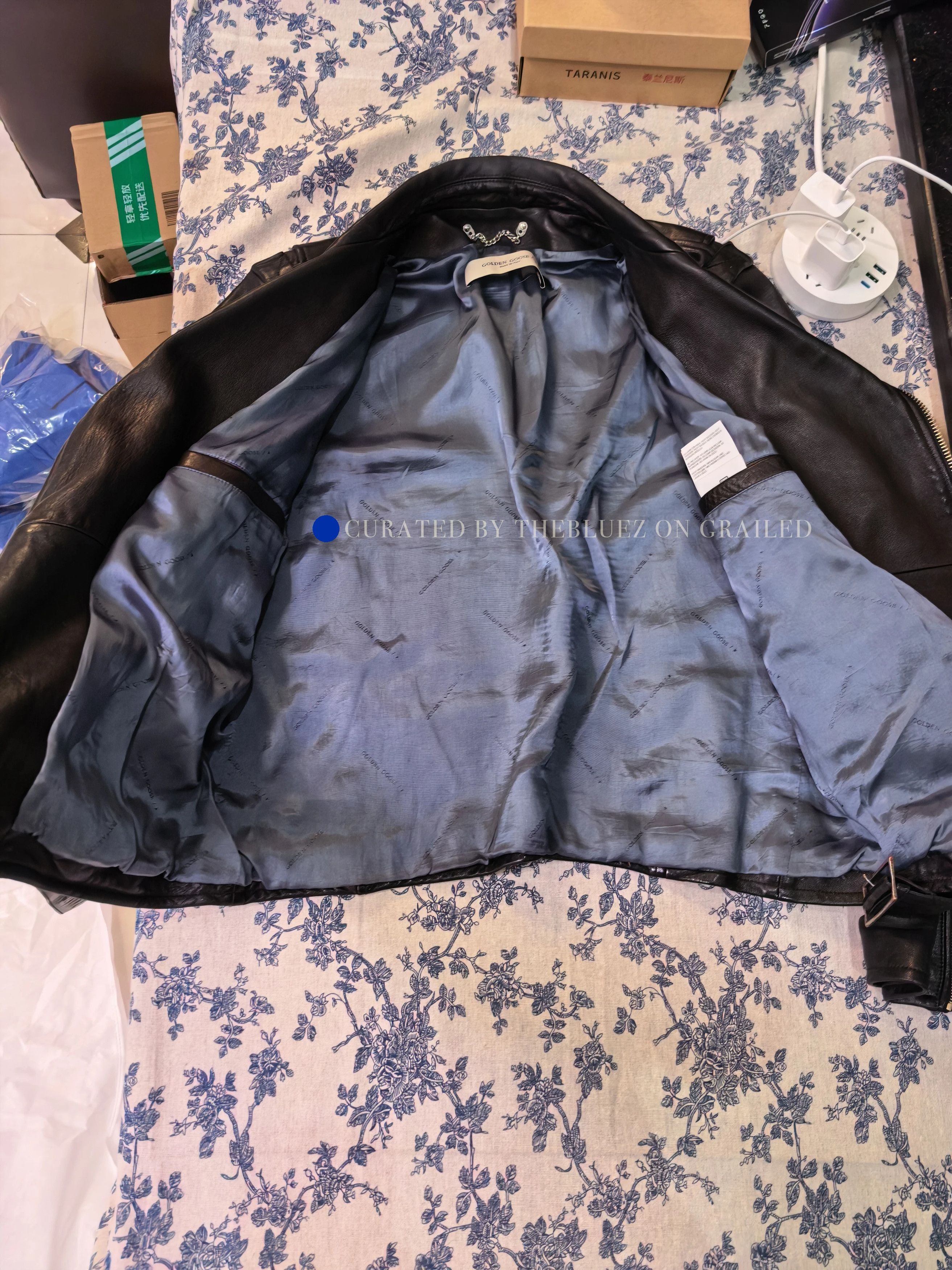 Golden Goose Italian Lambskin Moto Jacket in Black Size US M / EU 48-50 / 2 - 3 Thumbnail