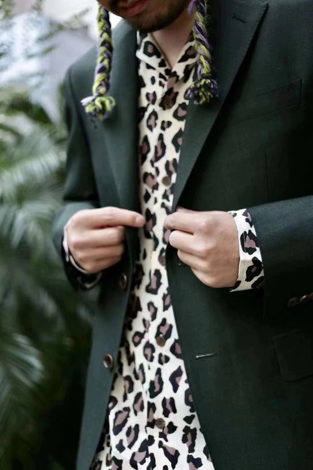 Wacko Maria Lightweight Jungle Green Suit Jacket Size US M / EU 48-50 / 2 - 2 Thumbnail