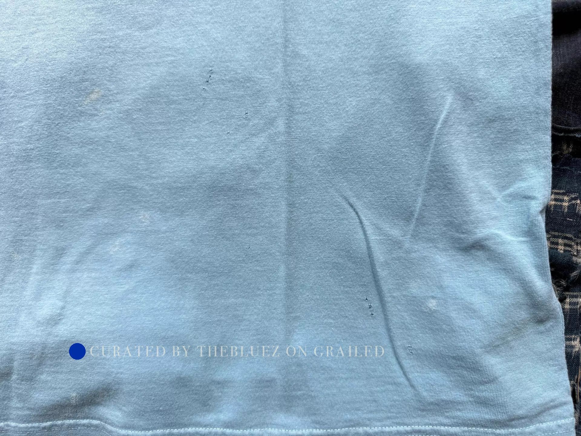 Visvim Washed Print Short Sleeve Tee in Blue Size US S / EU 44-46 / 1 - 5 Thumbnail