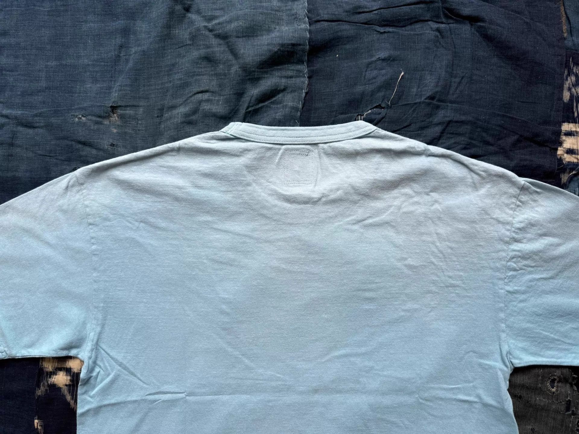 Visvim Washed Print Short Sleeve Tee in Blue Size US S / EU 44-46 / 1 - 6 Thumbnail