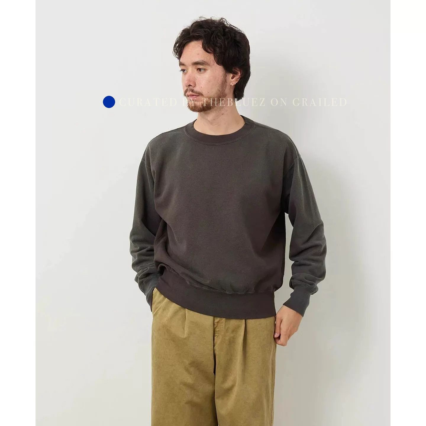 Auralee Dyed Pima Crewneck Sweatshirt Size US XXL / EU 58 / 5 - 3 Thumbnail