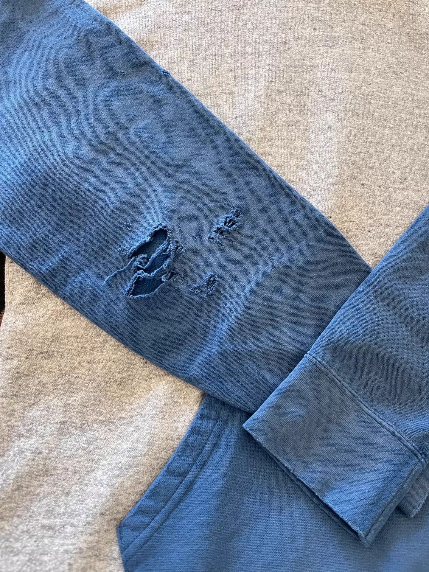 Visvim Distressed Colorblock Hoodie Size US M / EU 48-50 / 2 - 5 Thumbnail