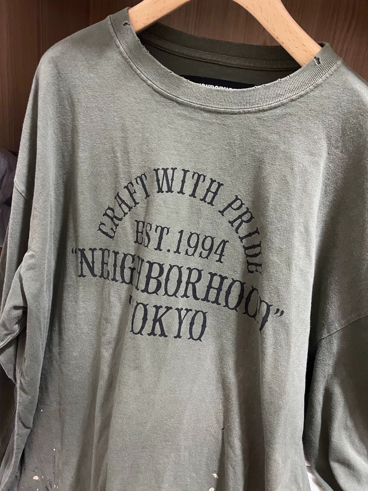 Neighborhood Distressed Multi Splat Long Sleeve Tee Size US L / EU 52-54 / 3 - 4 Thumbnail