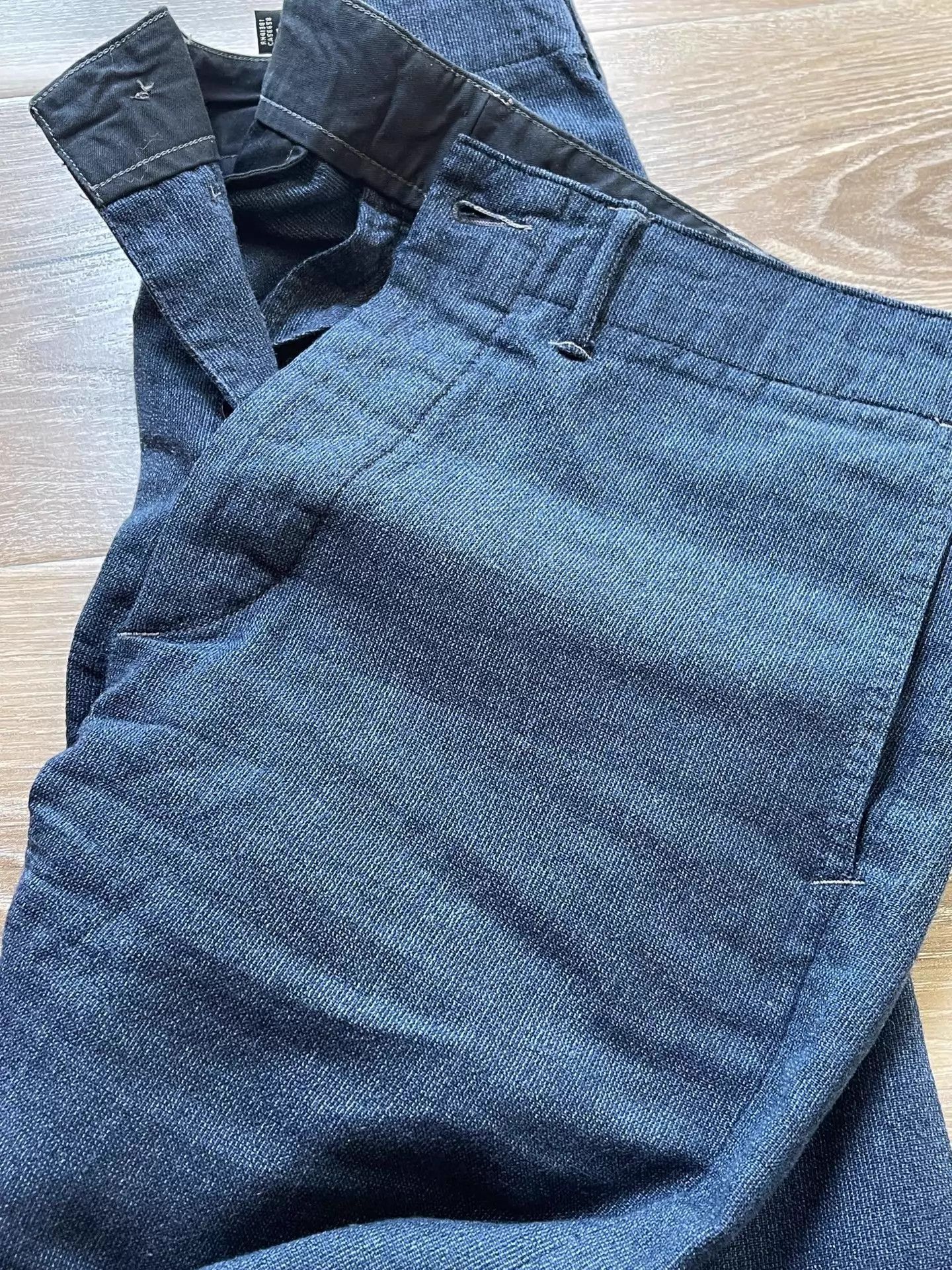 RRL Ralph Lauren Indigo Dyed Tailored Suit Pants Size US 32 / EU 48 - 6 Thumbnail