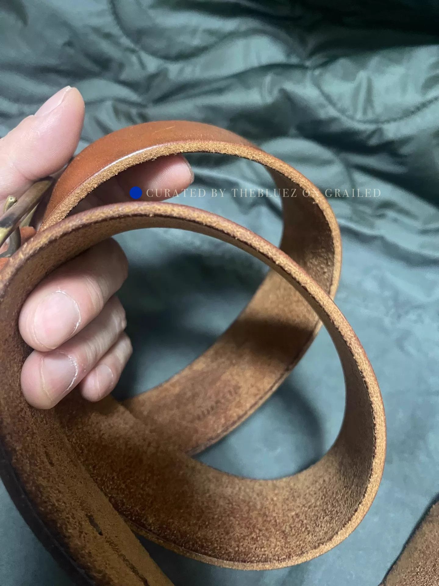 Visvim Thick Brown Leather Belt - 45MM Size ONE SIZE - 3 Thumbnail