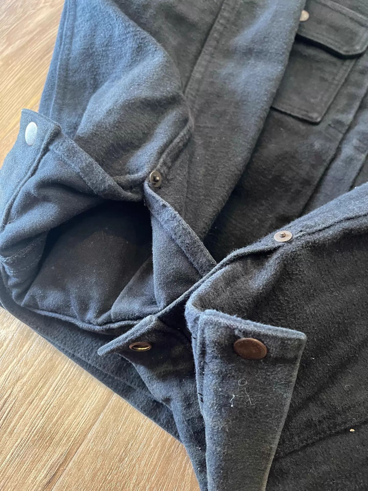 Visvim Washed Flannel Thick Jacket in Blue Size US M / EU 48-50 / 2 - 6 Thumbnail