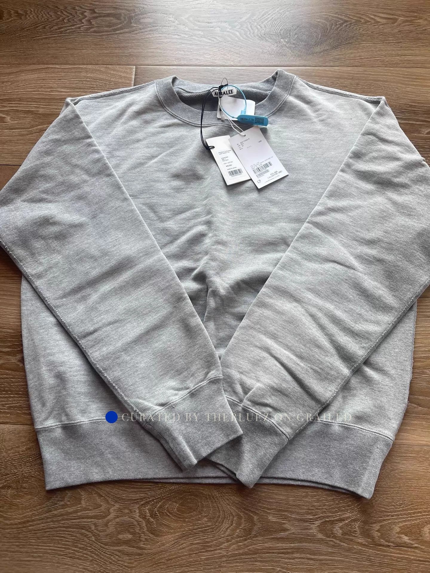 Auralee Soft Gray Pima Cotton Sweatshirt Size US L / EU 52-54 / 3 - 2 Thumbnail