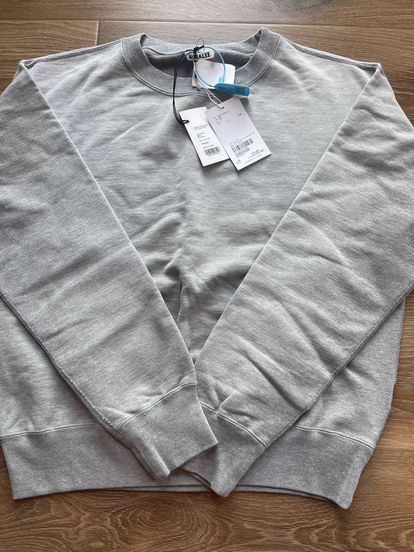 Auralee Soft Gray Pima Cotton Sweatshirt Size US L / EU 52-54 / 3 - 3 Thumbnail
