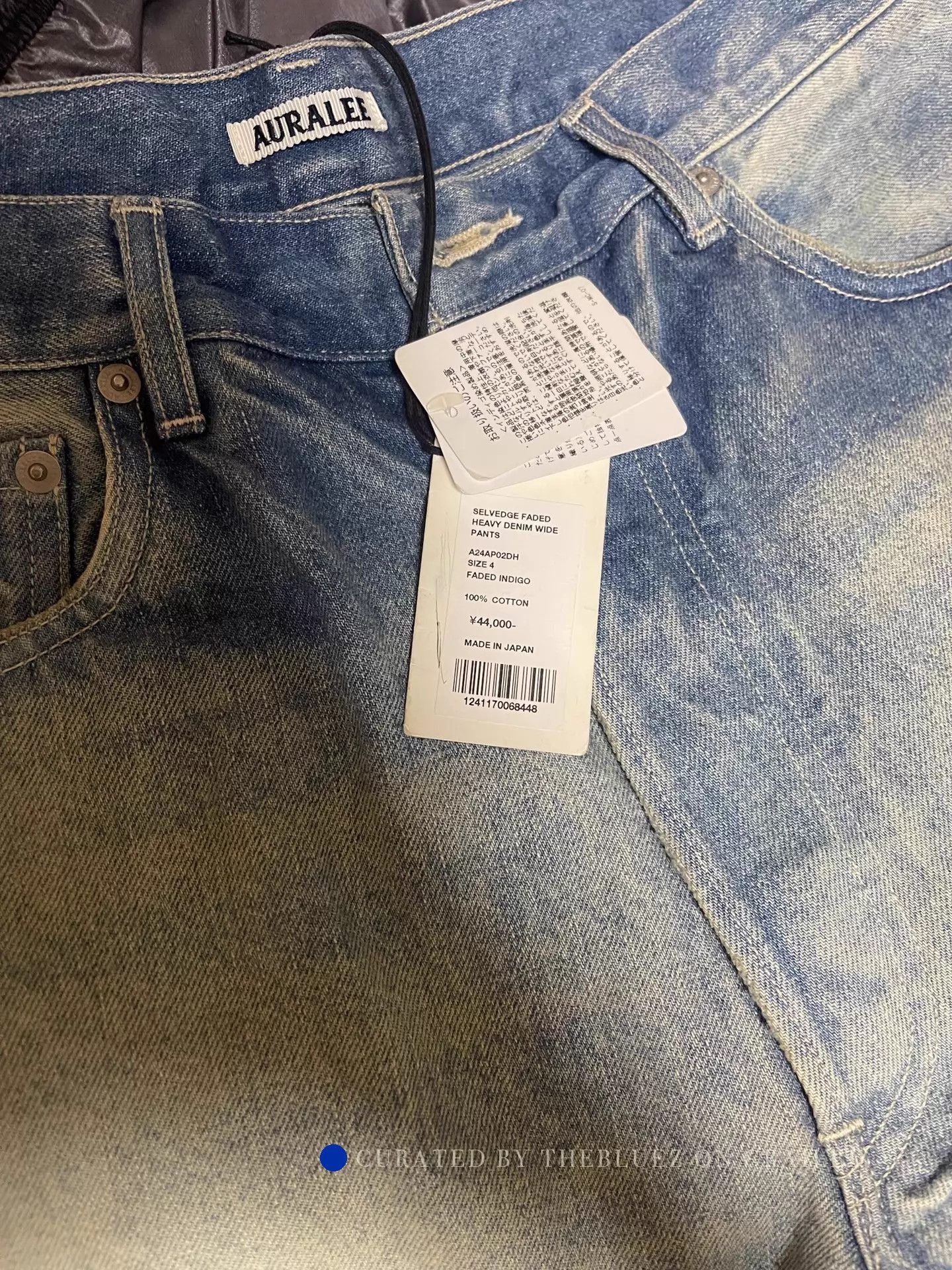 Auralee Faded Heavy Wide Denim Jeans in Blue Size US 36 / EU 52 - 5 Thumbnail