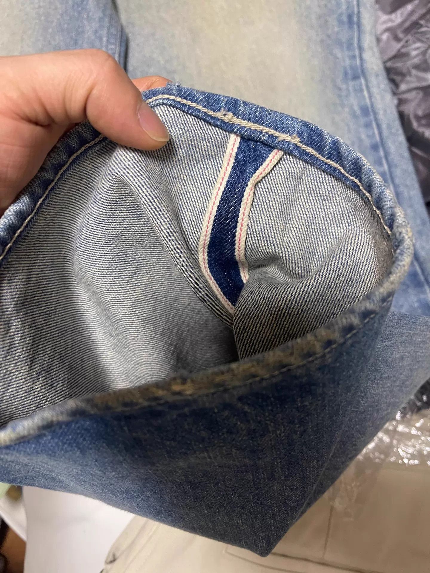 Auralee Faded Heavy Wide Denim Jeans in Blue Size US 36 / EU 52 - 6 Thumbnail