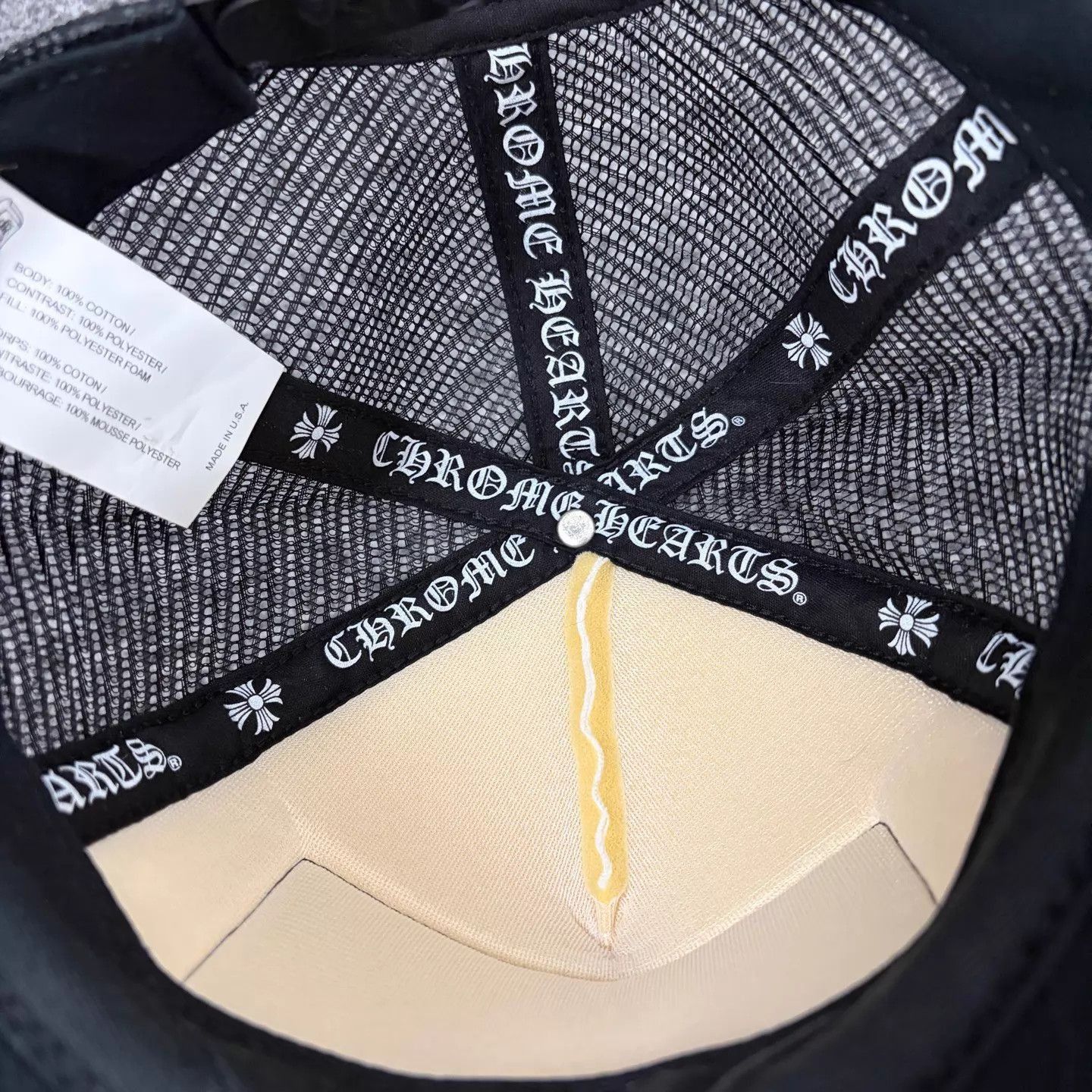 Chrome Hearts Colorblock Sanskrit & Profanity Trucker Hat Size ONE SIZE - 3 Thumbnail
