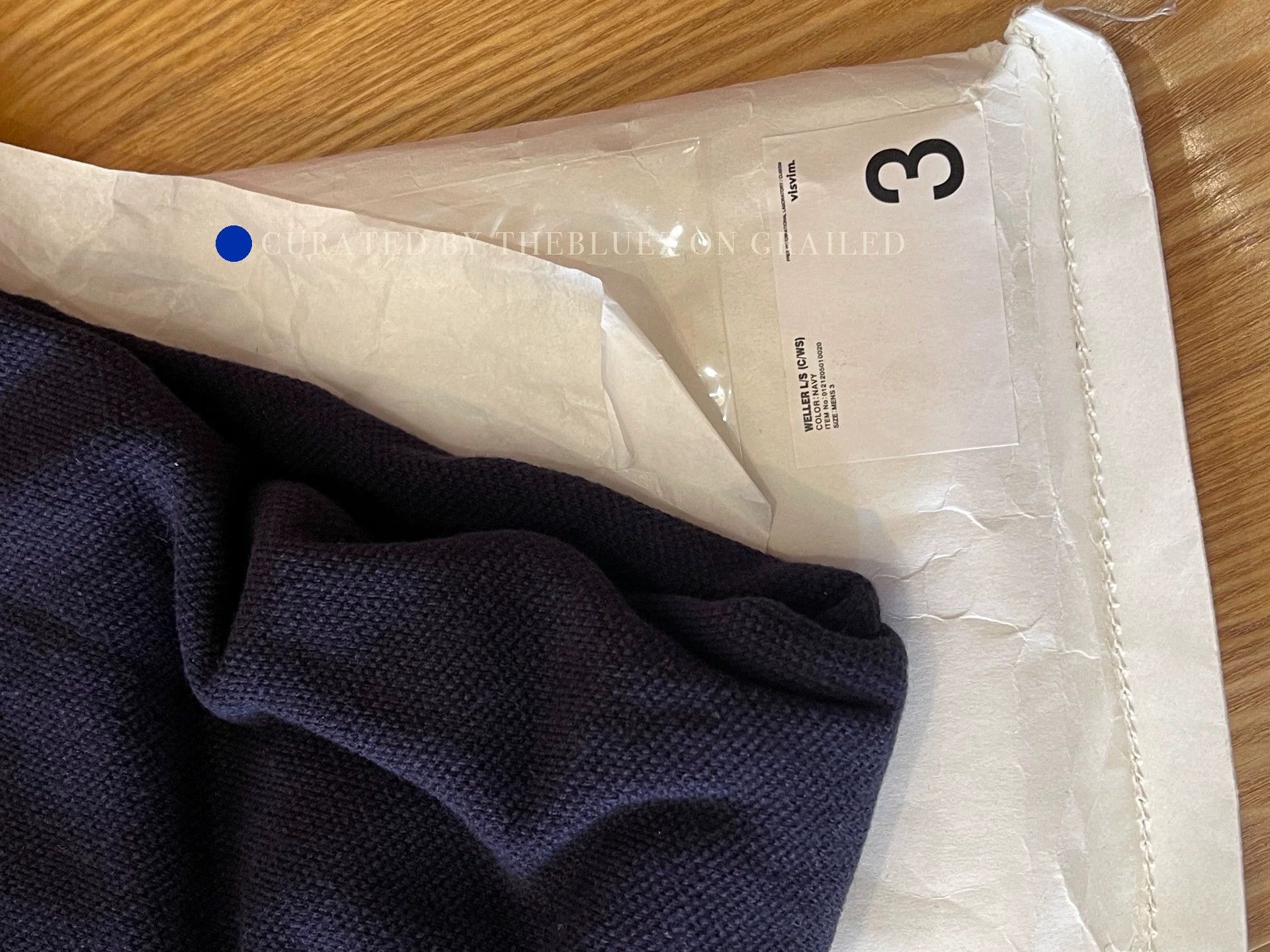 Visvim Classic Long Sleeve Polo in Blue Size US L / EU 52-54 / 3 - 5 Thumbnail