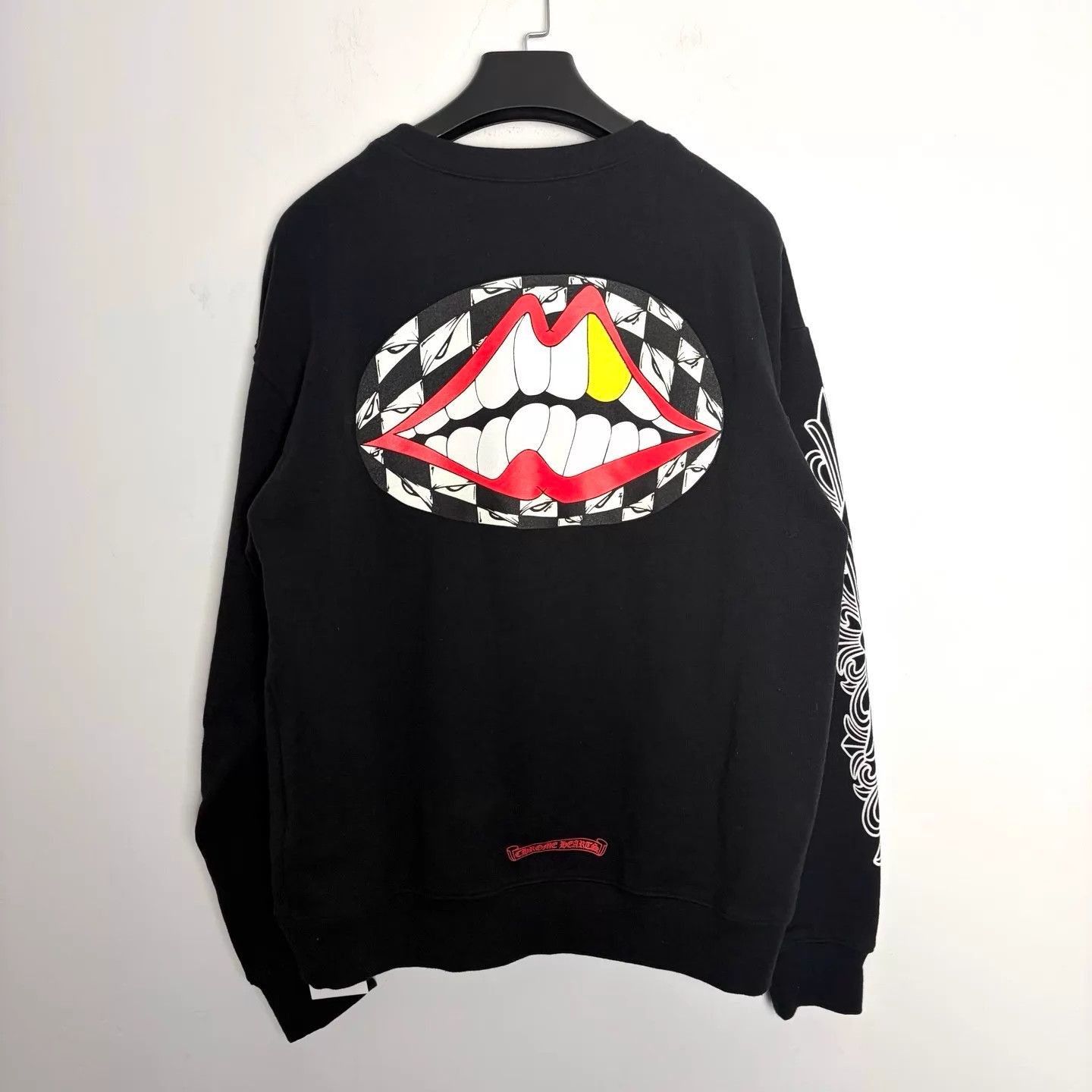 Chrome Hearts Black Glow Lip Tat Long Sleeve Tee in XL Size US XL / EU 56 / 4 - 2 Thumbnail