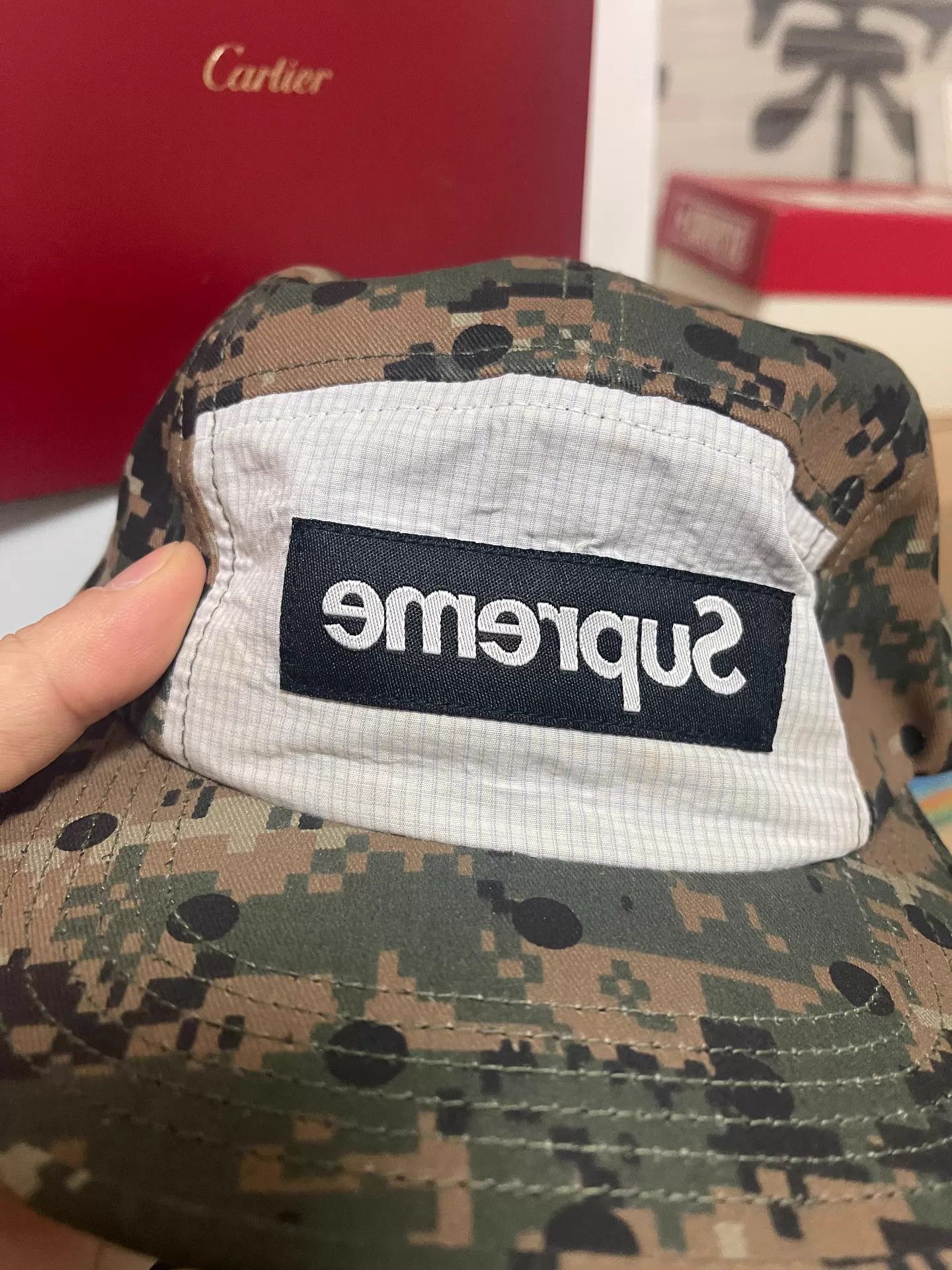 Supreme Camo Polka Dot Camp Cap Size ONE SIZE - 4 Thumbnail