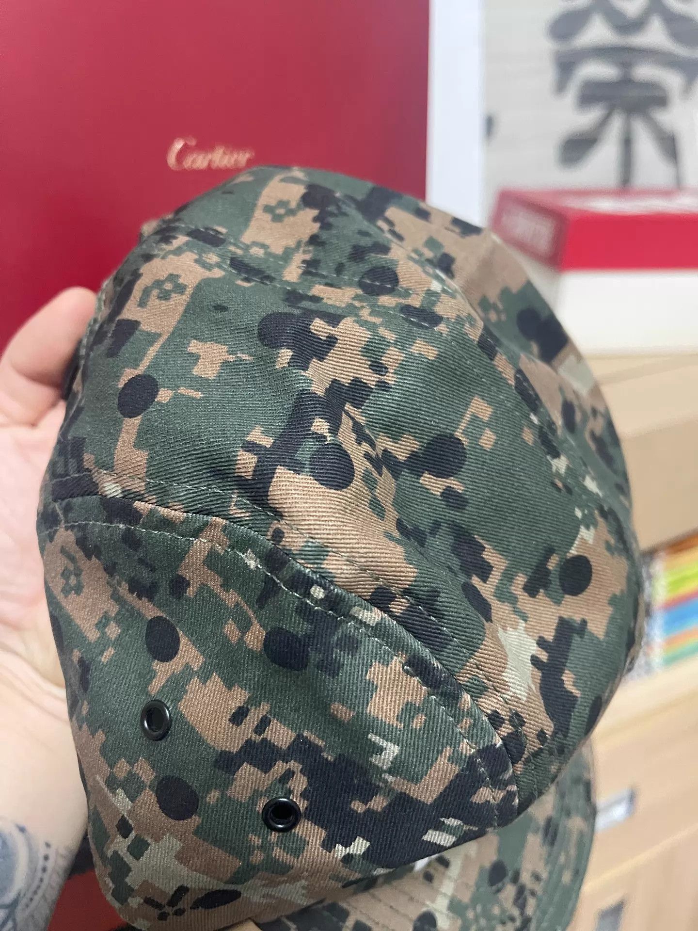 Supreme Camo Polka Dot Camp Cap Size ONE SIZE - 3 Thumbnail