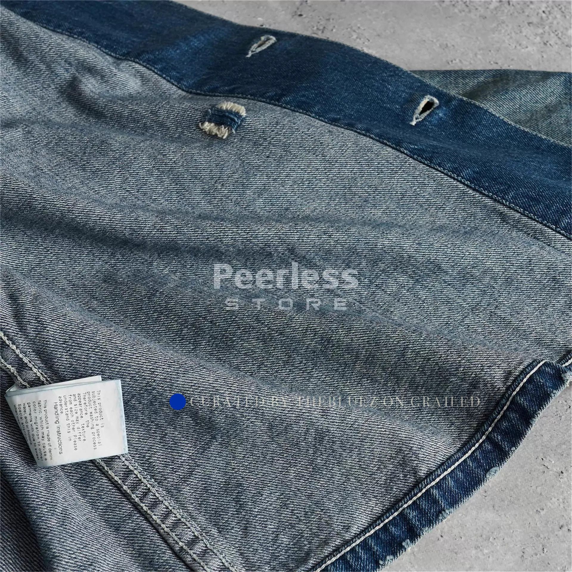 A.PRESSE Vintage Washed Denim Jacket - XL Size US XL / EU 56 / 4 - 6 Thumbnail