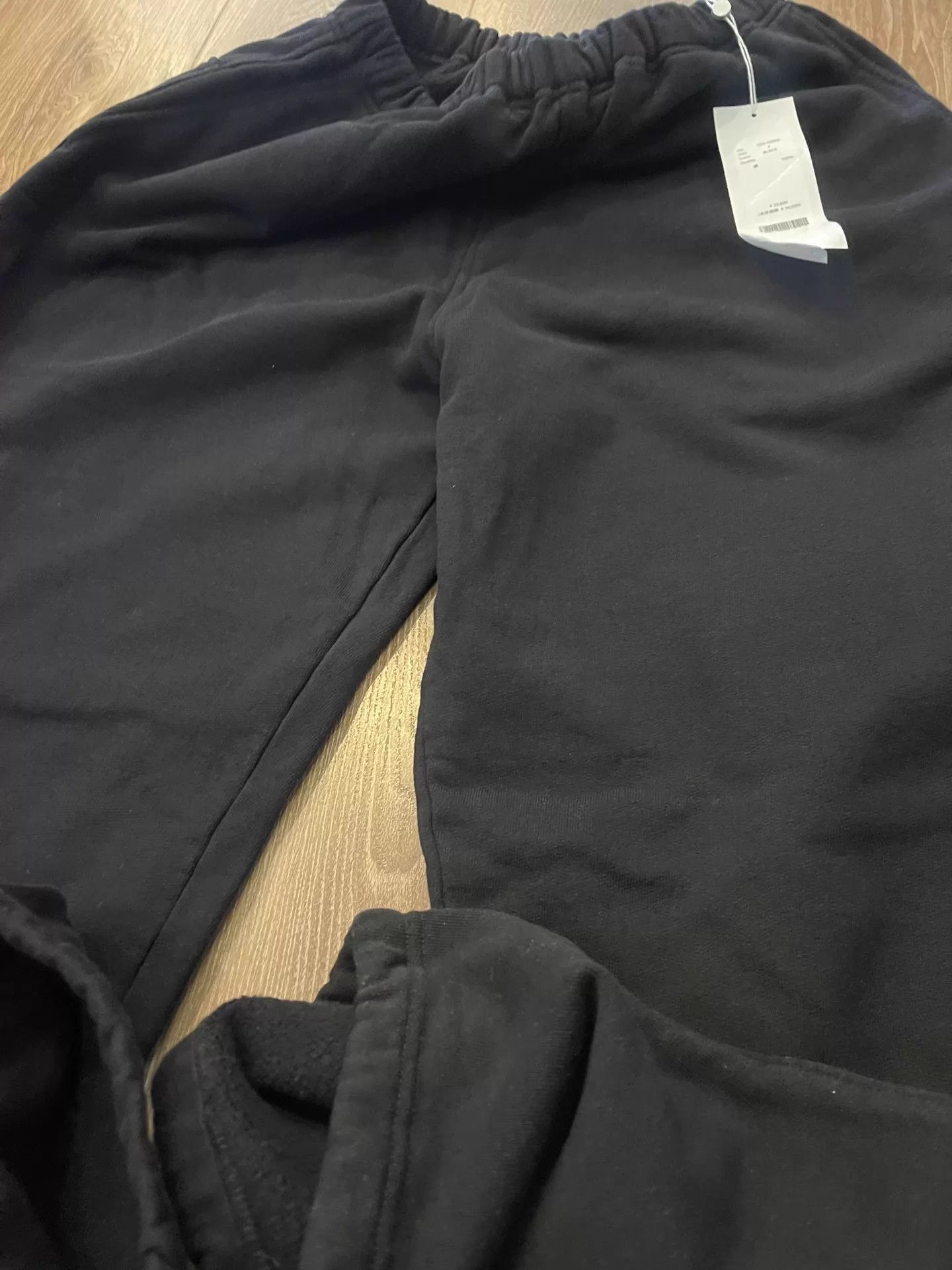 Comoli Vintage Black Drawstring Sweatpants Size US 32 / EU 48 - 8 Thumbnail