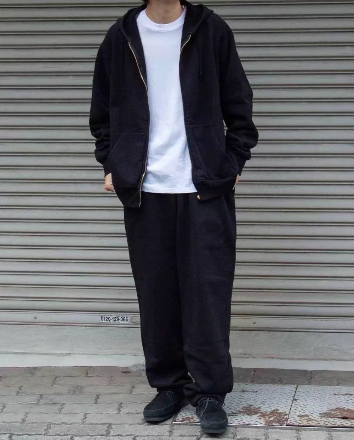 Comoli Vintage Black Drawstring Sweatpants Size US 32 / EU 48 - 2 Thumbnail