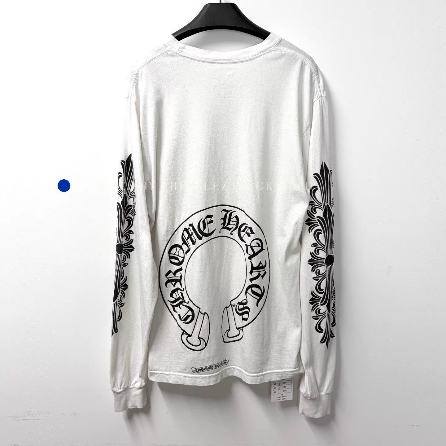 Chrome Hearts White Horseshoe Long Sleeve Tee Size US L / EU 52-54 / 3 - 2 Thumbnail