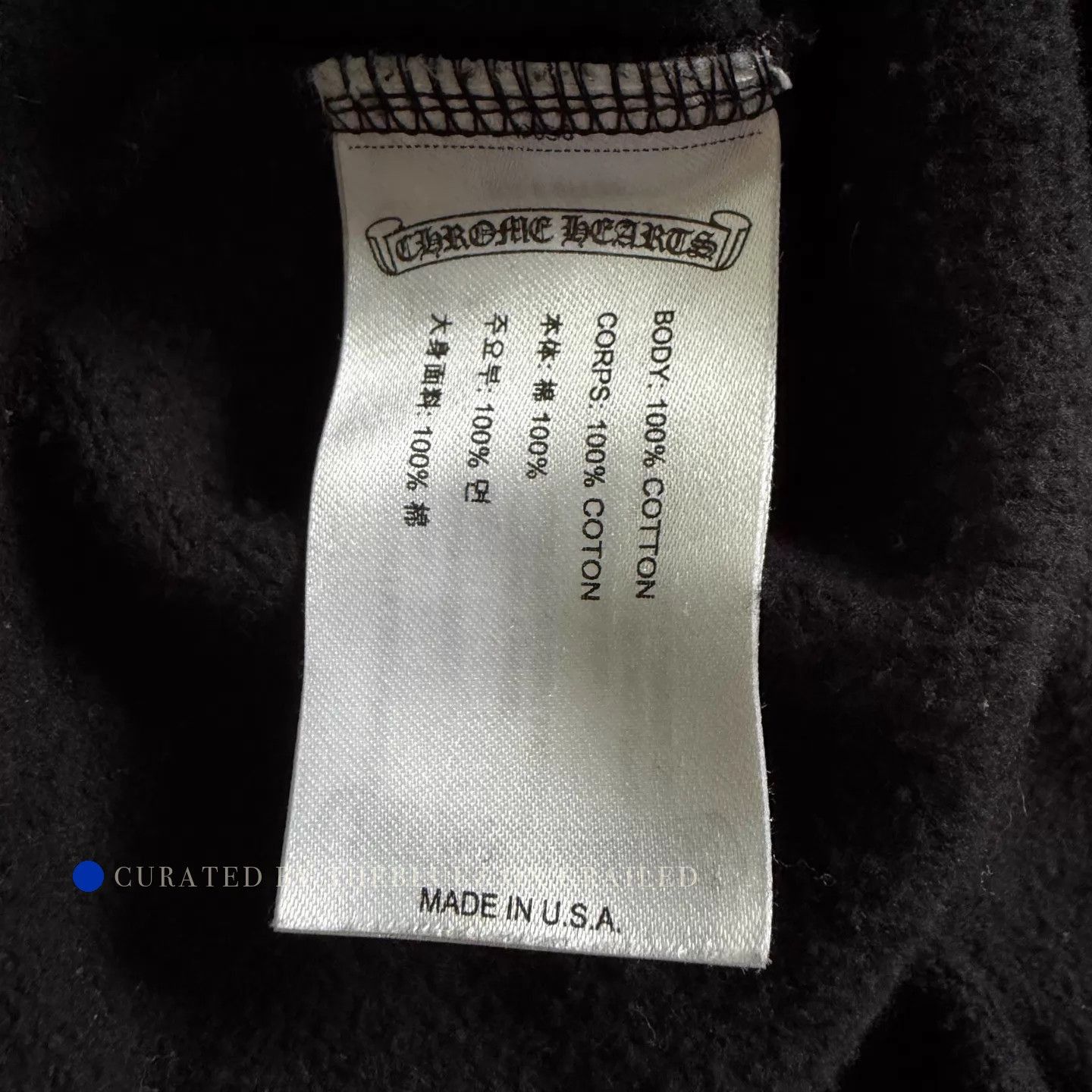 Chrome Hearts Black & Blue Sanskrit Graphic Hoodie Size US L / EU 52-54 / 3 - 3 Thumbnail