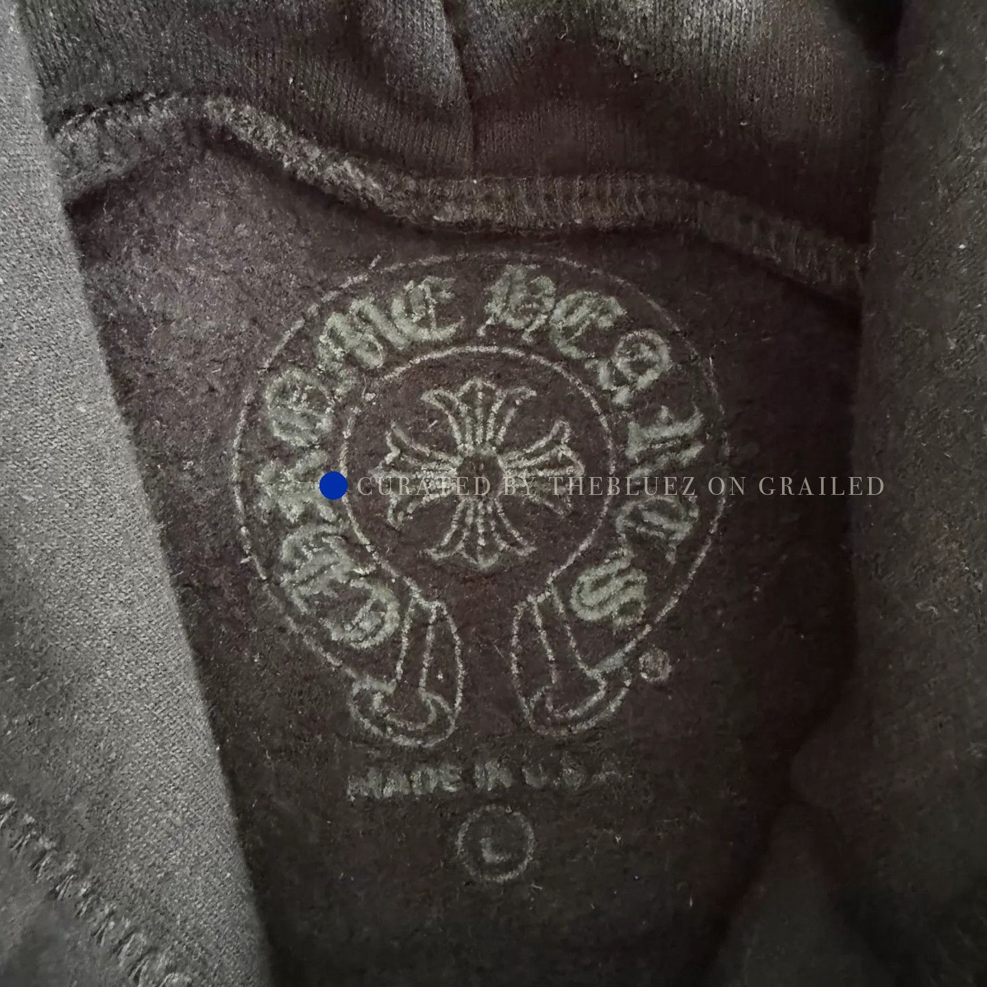 Chrome Hearts Black & Blue Sanskrit Graphic Hoodie Size US L / EU 52-54 / 3 - 2 Thumbnail