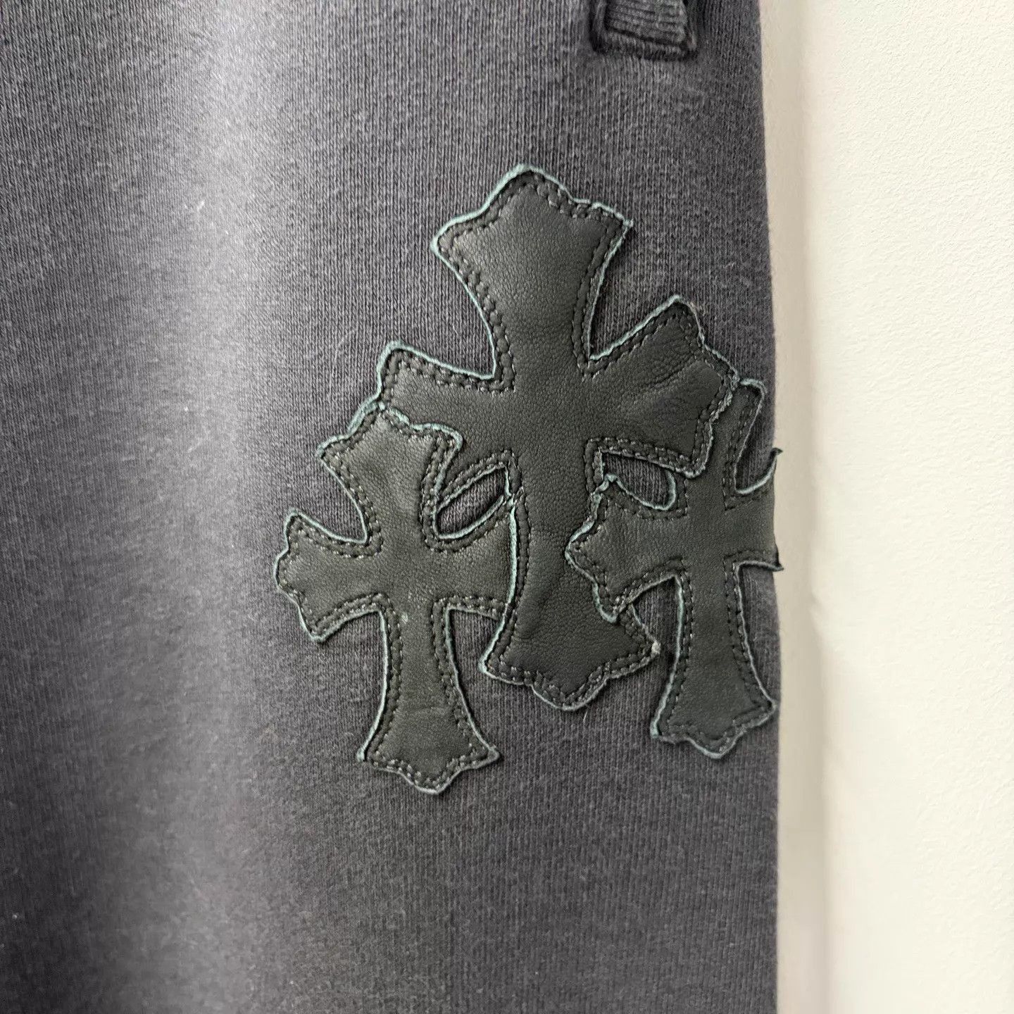 Chrome Hearts Silver Washed Black Casual Pants Size US 34 / EU 50 - 3 Thumbnail