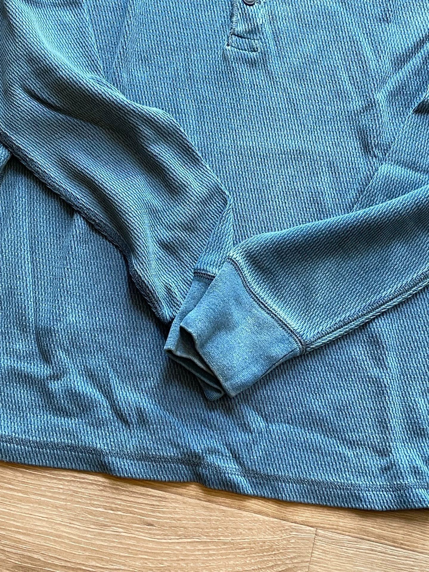 RRL Ralph Lauren Indigo Long Sleeve Henry T-Shirt Size US L / EU 52-54 / 3 - 4 Thumbnail