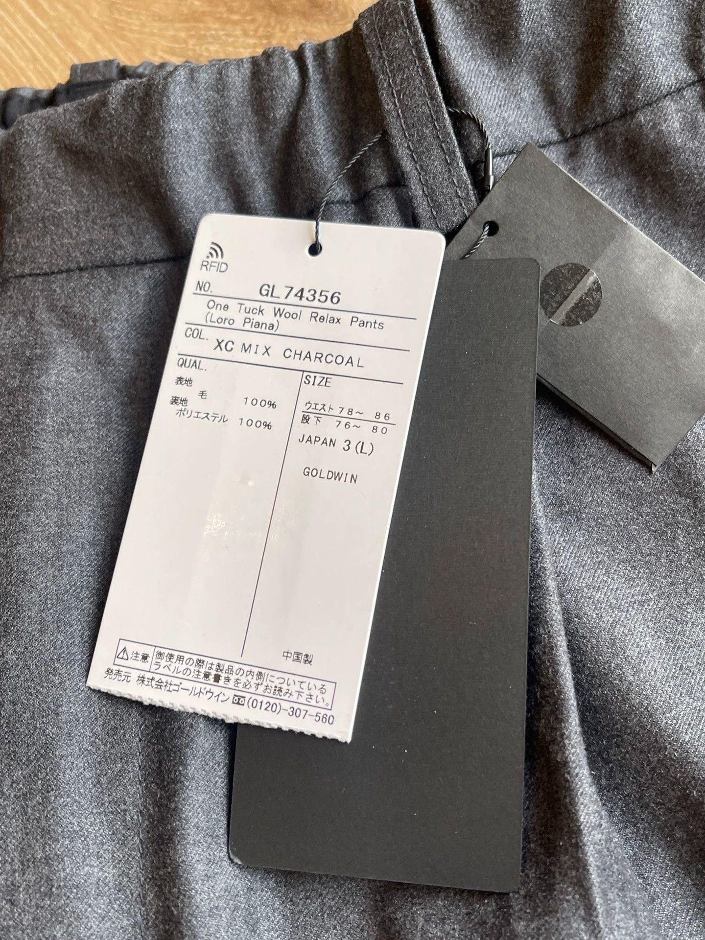 Goldwin Gray Pleated Casual Trousers in Size 34 Size US 34 / EU 50 - 7 Thumbnail