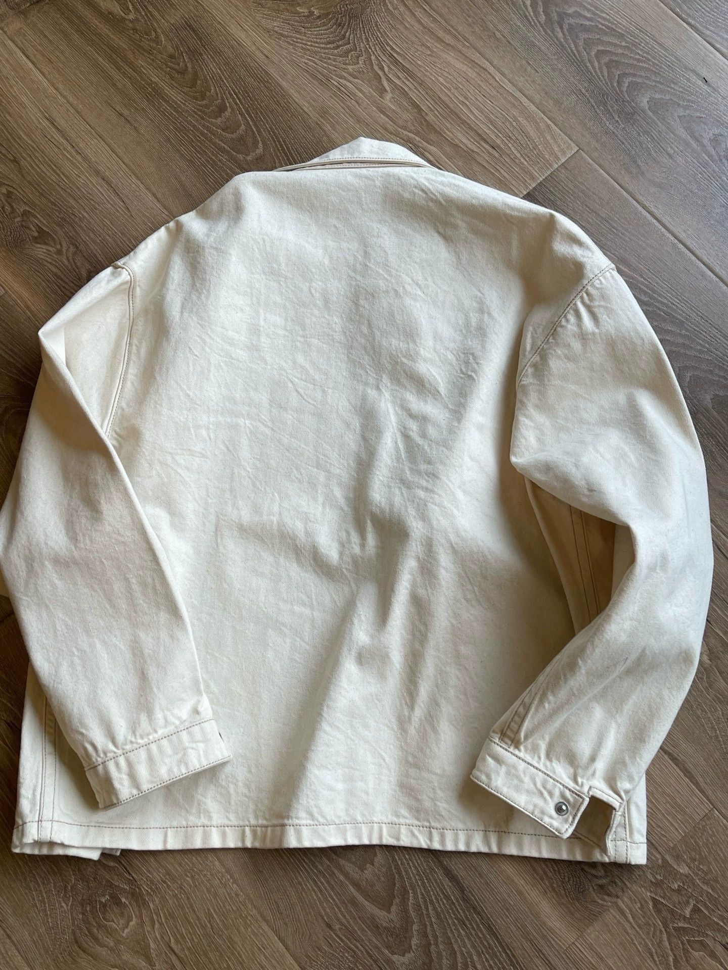 Prada Beige Denim Jacket in Size L Size US L / EU 52-54 / 3 - 2 Thumbnail