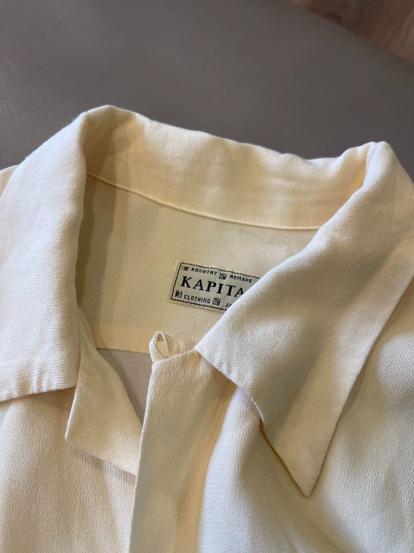 Kapital White Hawaiian Button-Up with Palm Print Size US XXL / EU 58 / 5 - 7 Thumbnail