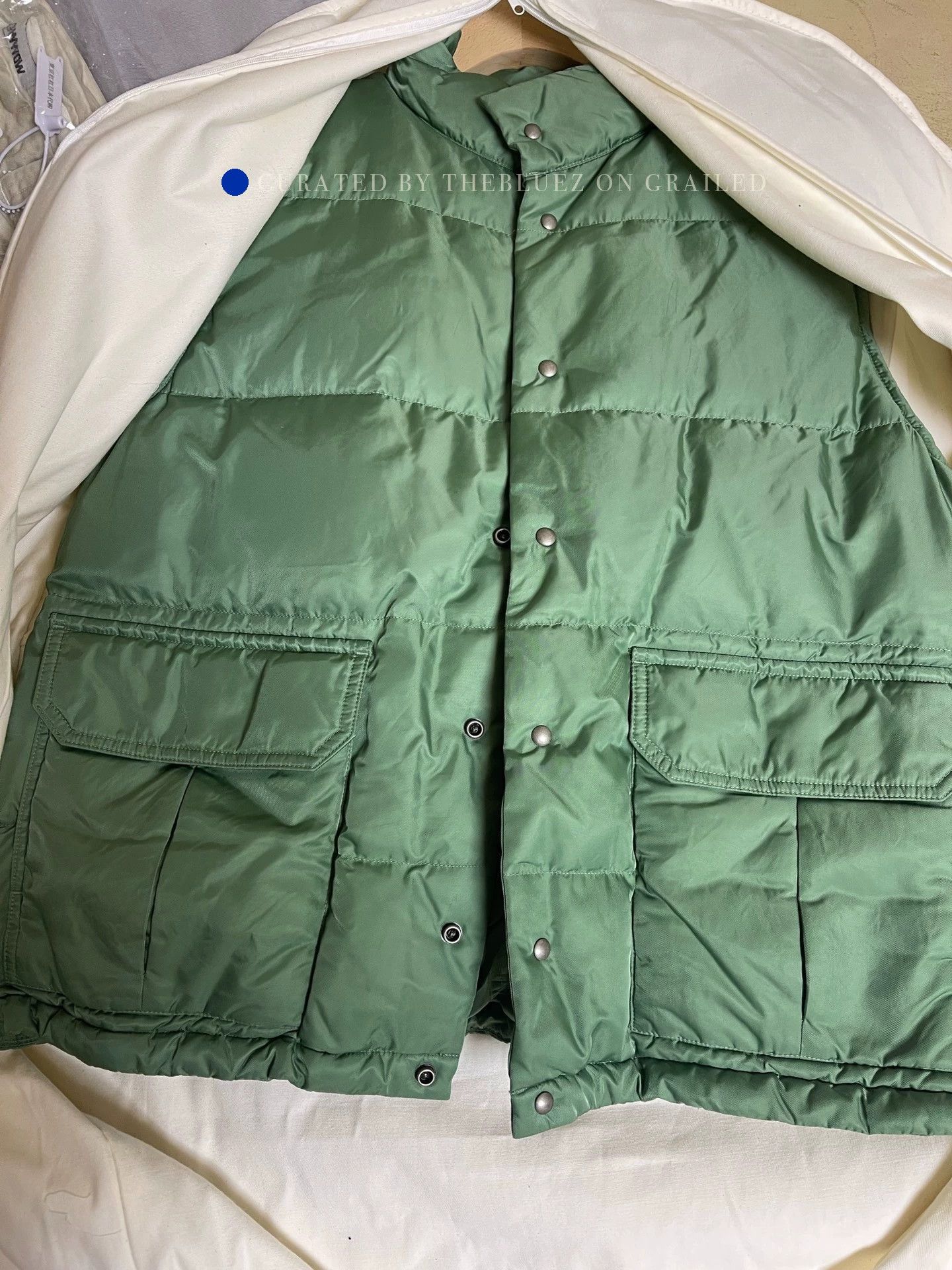 Visvim Lightweight Down Vest in Green Size US M / EU 48-50 / 2 - 2 Thumbnail
