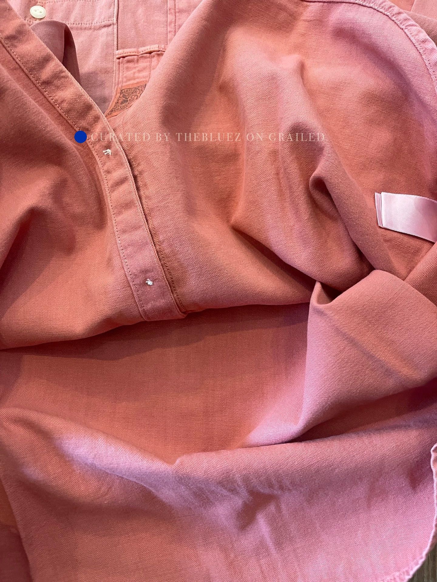 RRL Ralph Lauren Washed Red Garment Twill Work Shirt Size US XL / EU 56 / 4 - 9 Thumbnail