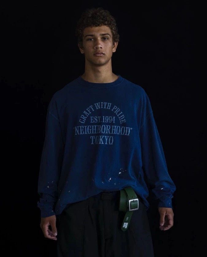 Neighborhood Distressed Black Long Sleeve Crewneck Size US L / EU 52-54 / 3 - 2 Thumbnail