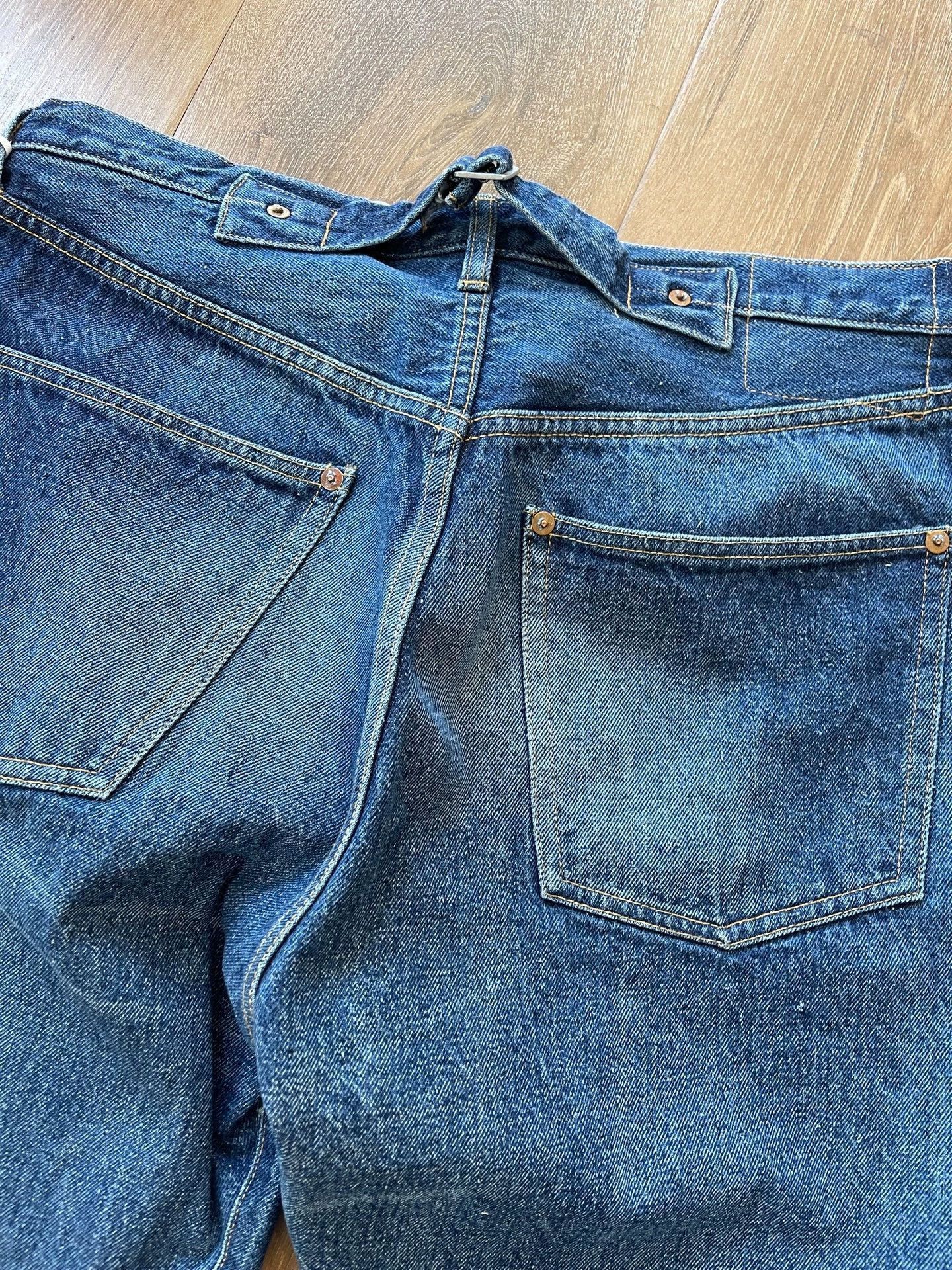 Kaptain Sunshine Loose Straight Fit Denim in Blue, Size 32 Size US 32 / EU 48 - 4 Thumbnail