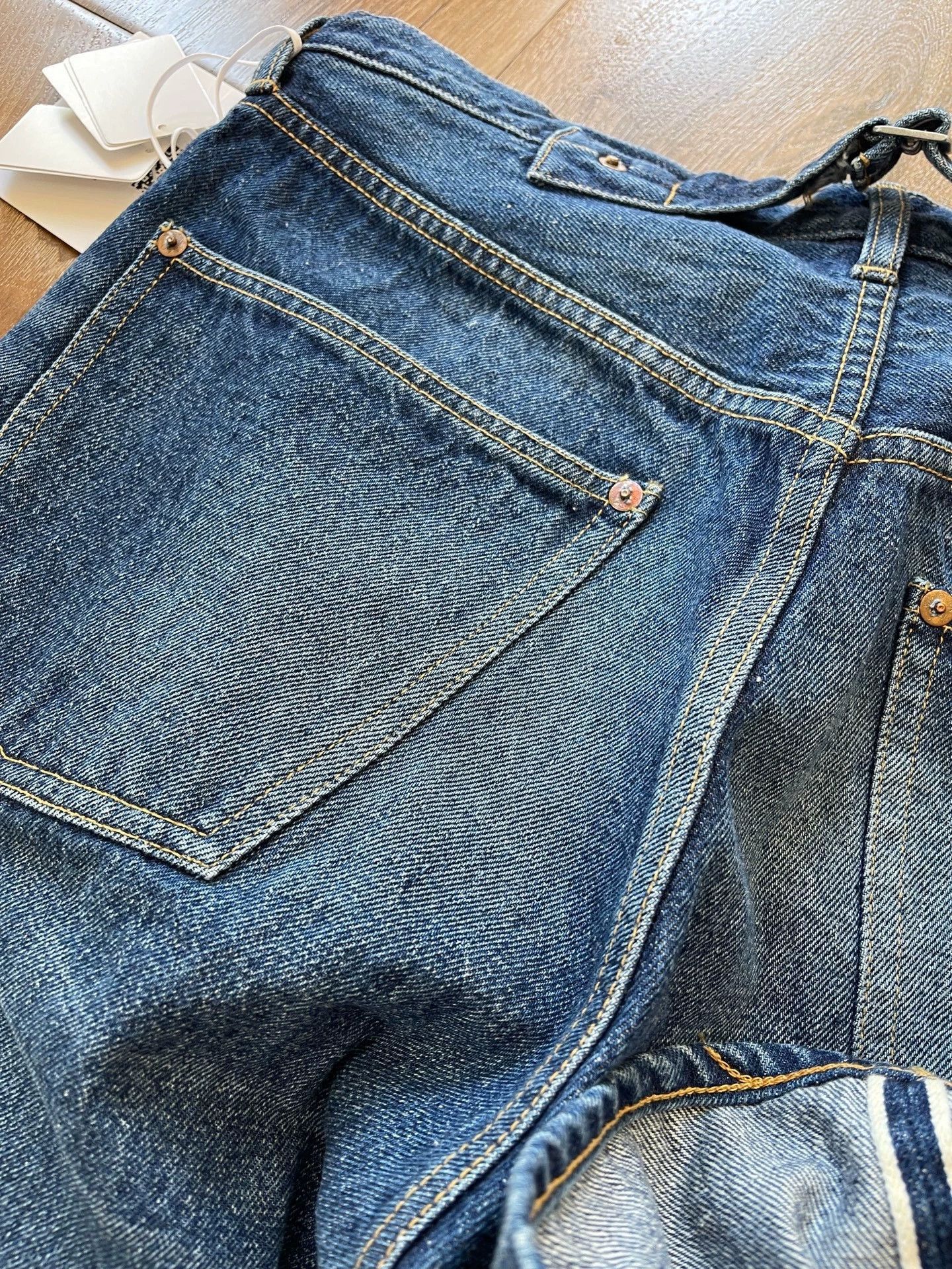 Kaptain Sunshine Loose Straight Fit Denim in Blue, Size 32 Size US 32 / EU 48 - 6 Thumbnail
