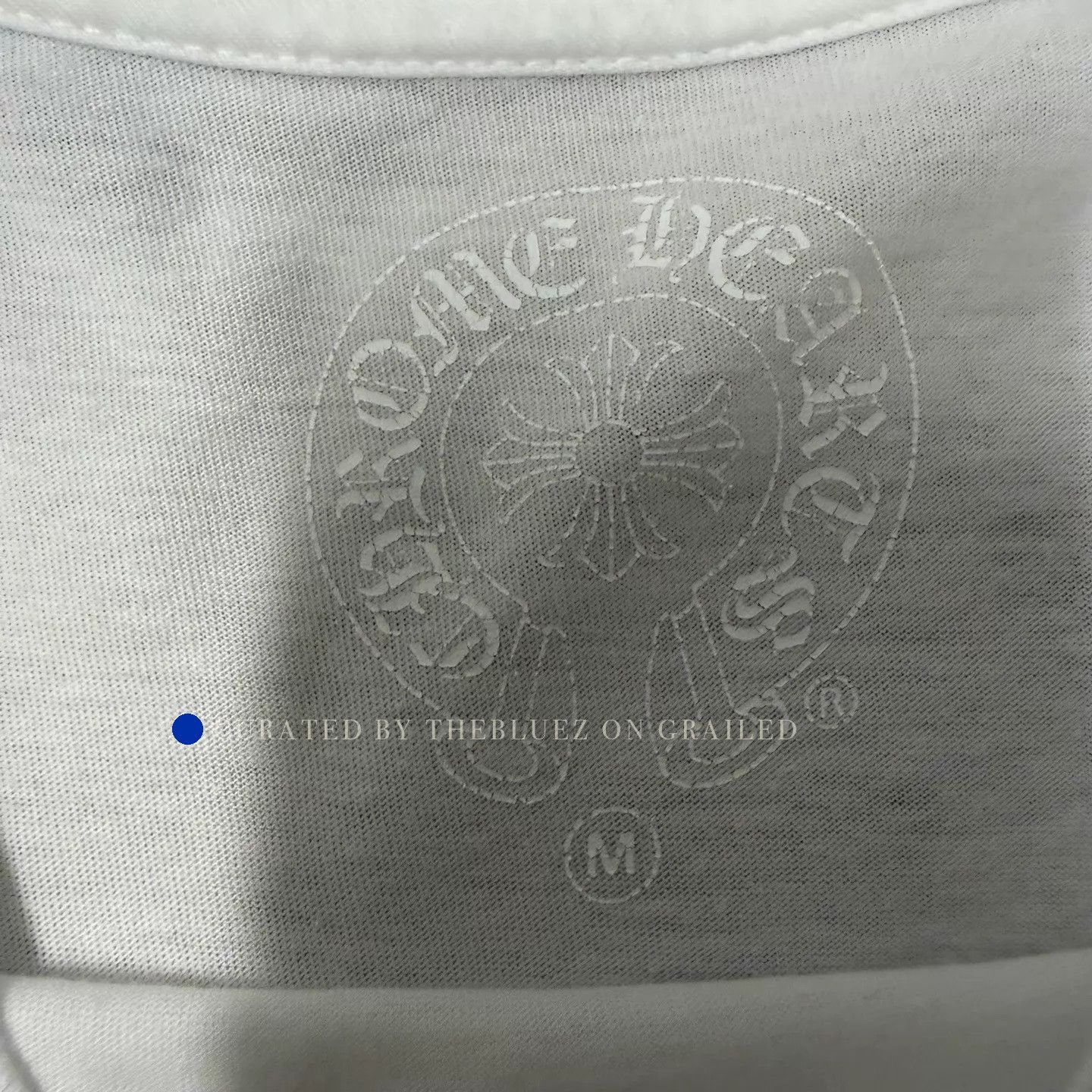 Chrome Hearts Limited Edition White Long Sleeve with Blue Details Size US M / EU 48-50 / 2 - 3 Thumbnail